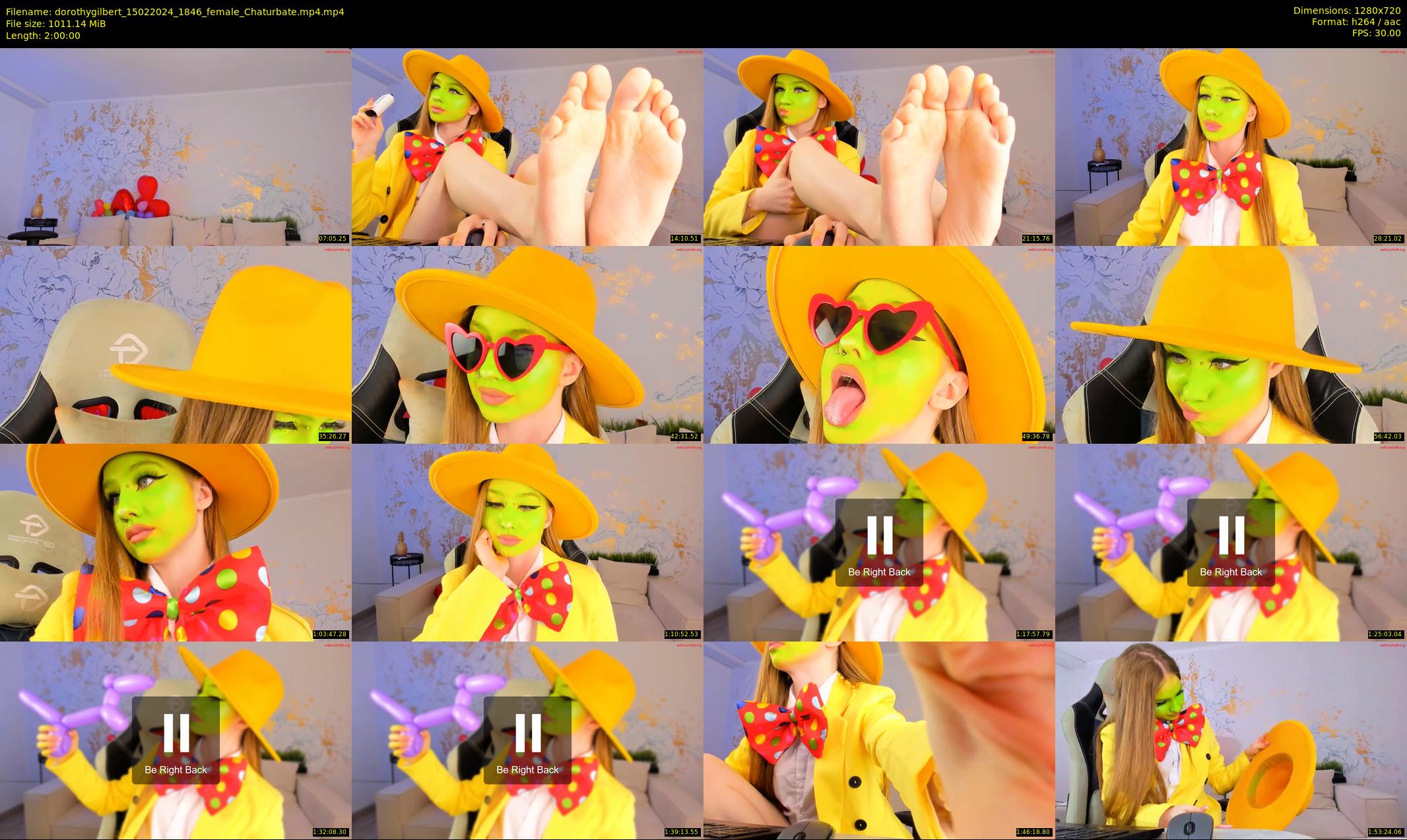 dorothygilbert — 120 minute Chaturbate female cam show recording, 720p, Feb 15, 2024