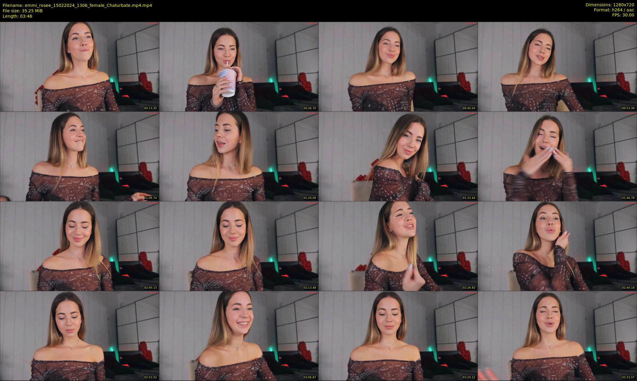 emmi_rosee — 4 minute Chaturbate female cam show recording, 720p, Feb 15, 2024