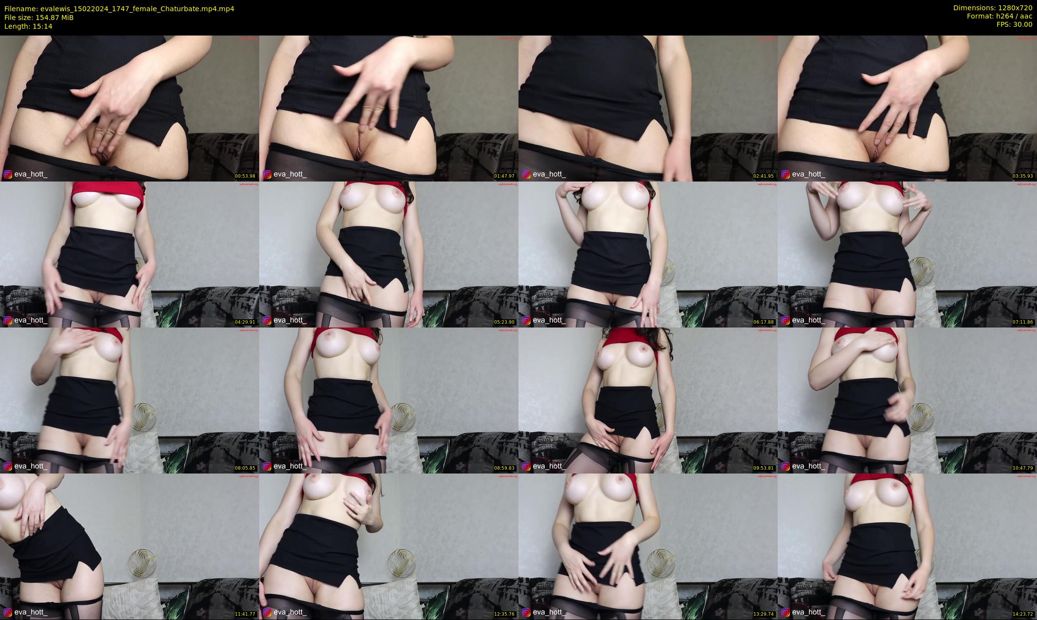 evalewis — 16 minute Chaturbate female cam show recording, 720p, Feb 15, 2024