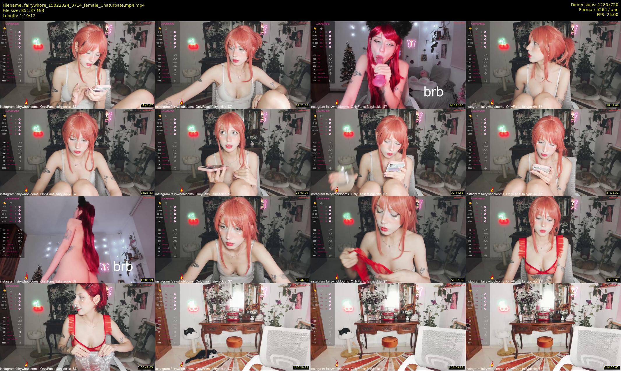 fairywhore — 80 minute Chaturbate female cam show recording, 720p, Feb 15, 2024