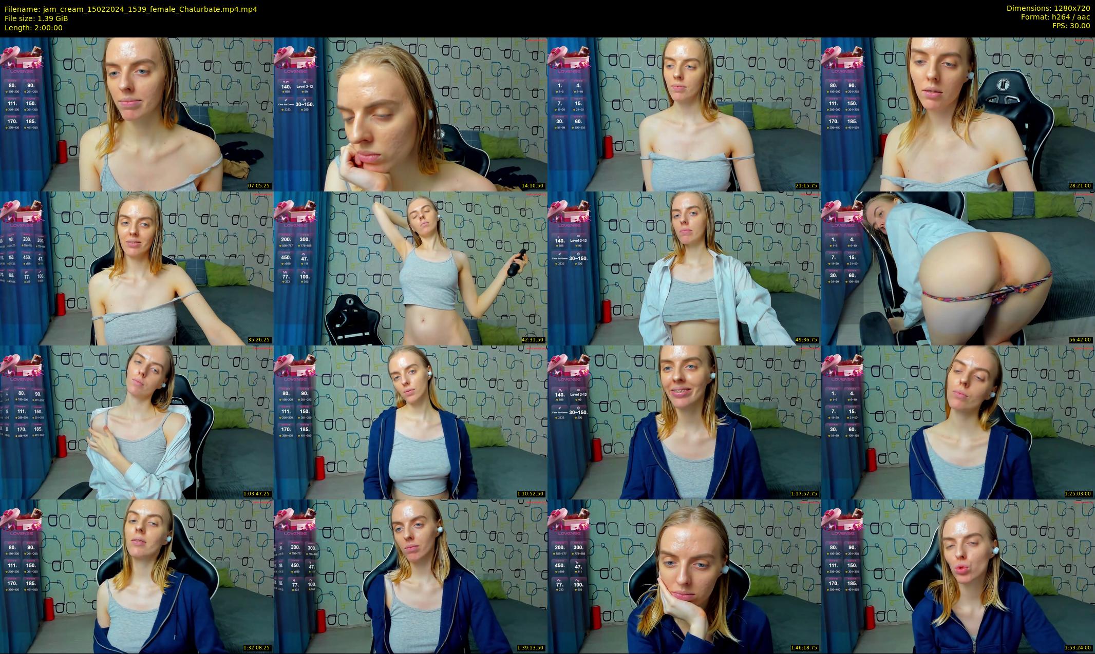 jam_cream — 120 minute Chaturbate female cam show recording, 720p, Feb 15, 2024