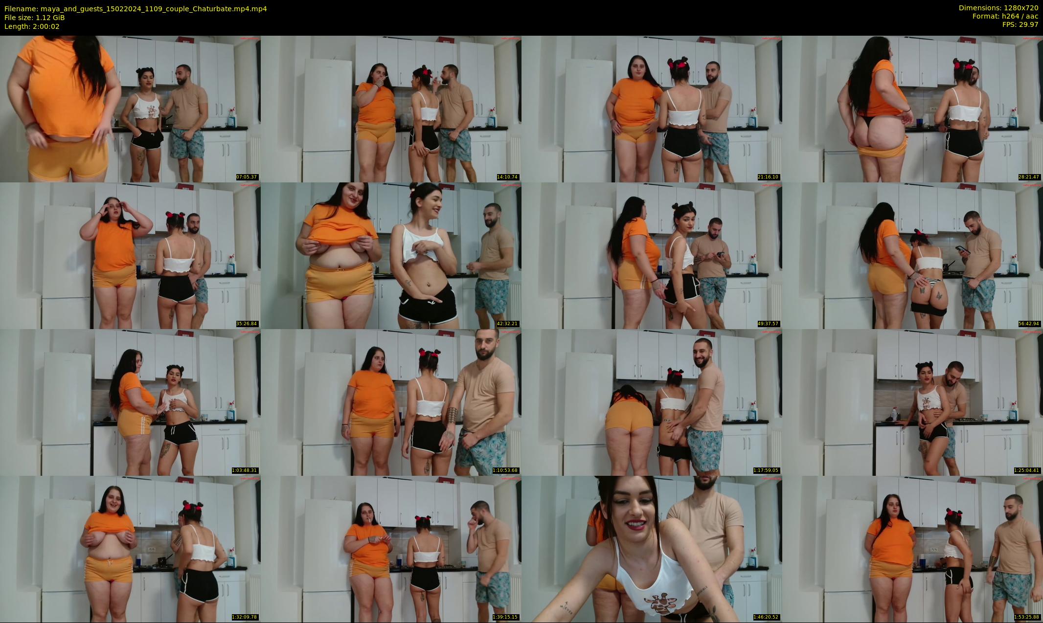 maya_and_guests — 121 minute Chaturbate couple cam show recording, 720p, Feb 15, 2024