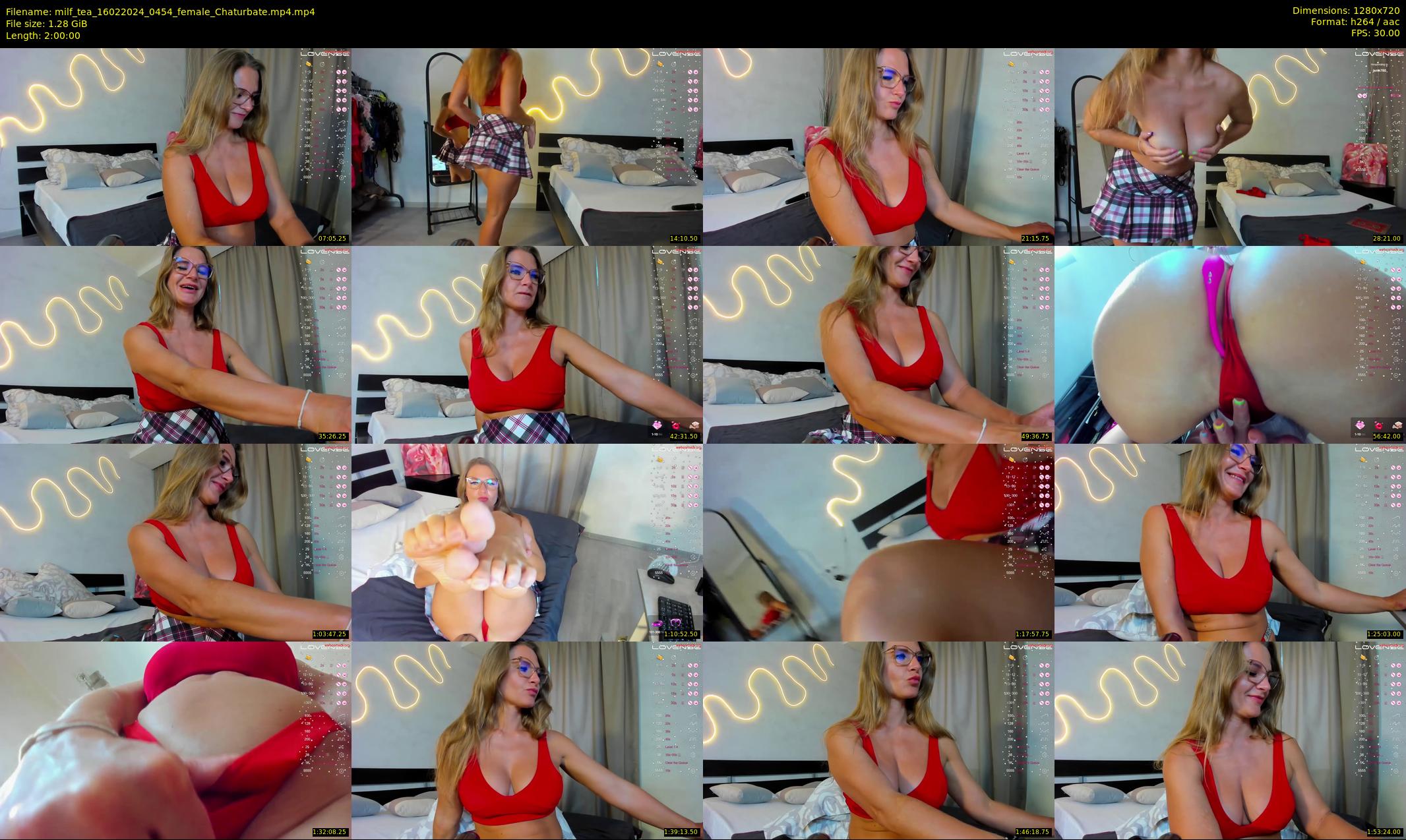 milf_tea — 120 minute Chaturbate female cam show recording, 720p, Feb 16, 2024