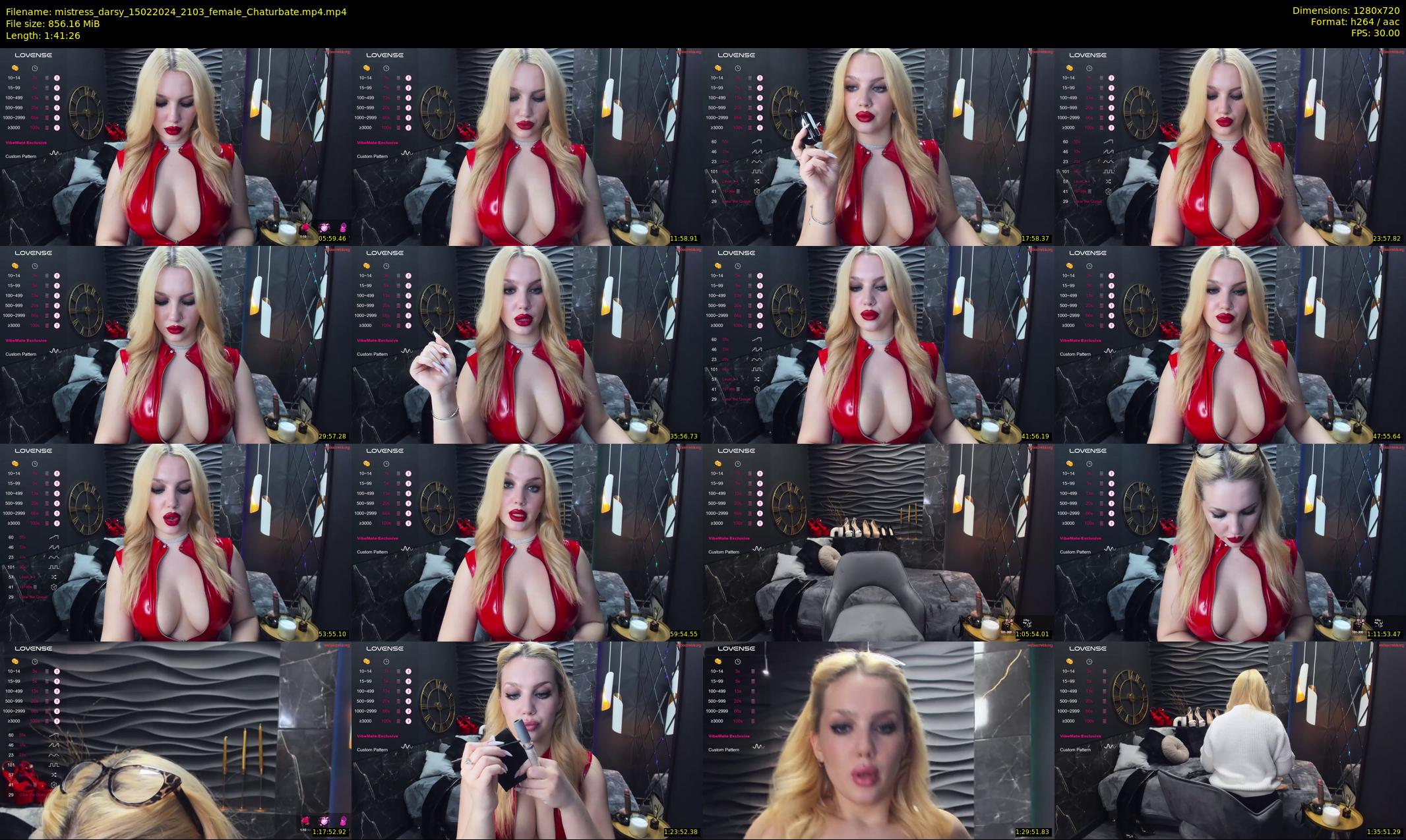mistress_darsy — 102 minute Chaturbate female cam show recording, 720p, Feb 15, 2024