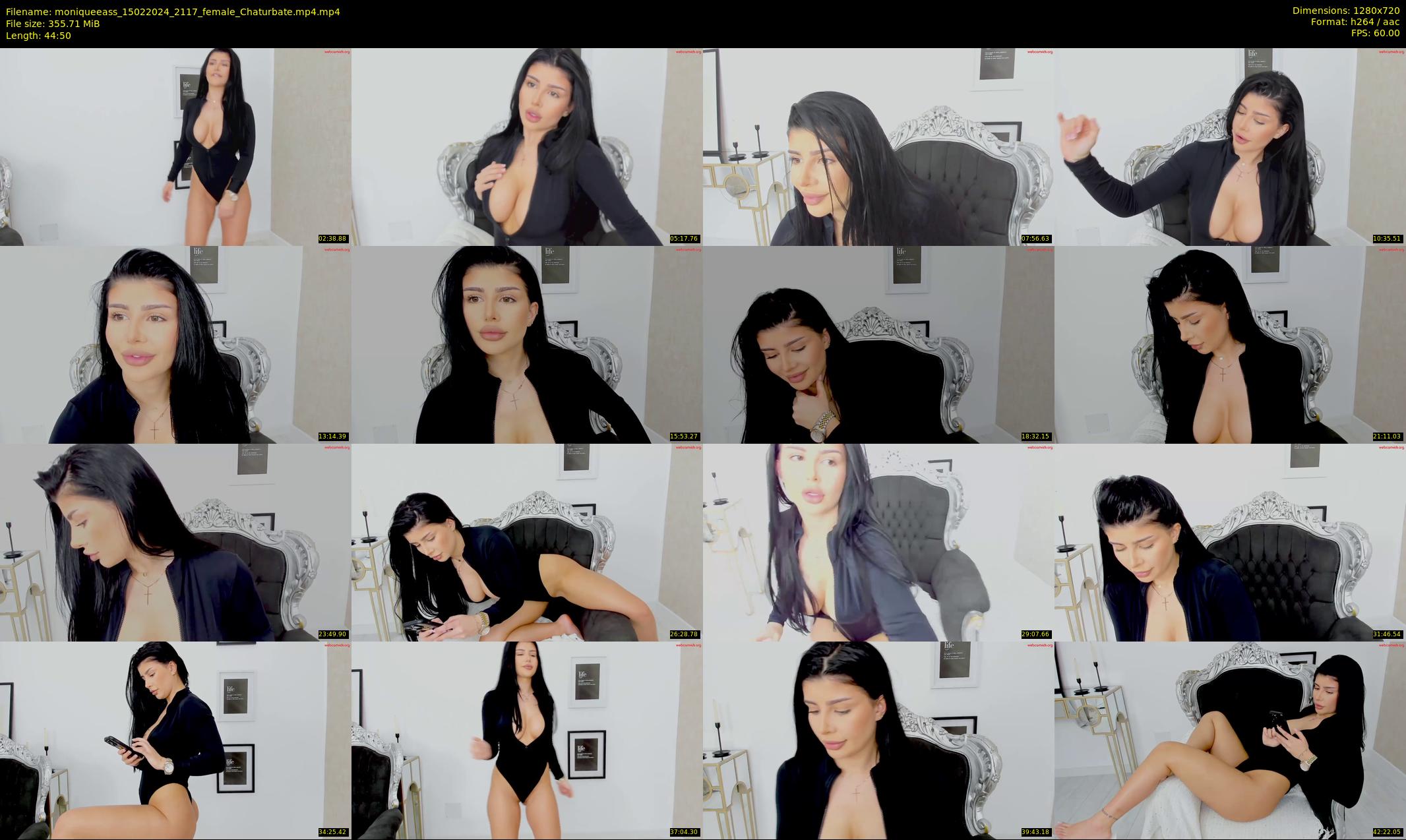 moniqueeass — 45 minute Chaturbate female cam show recording, 720p, Feb 15, 2024