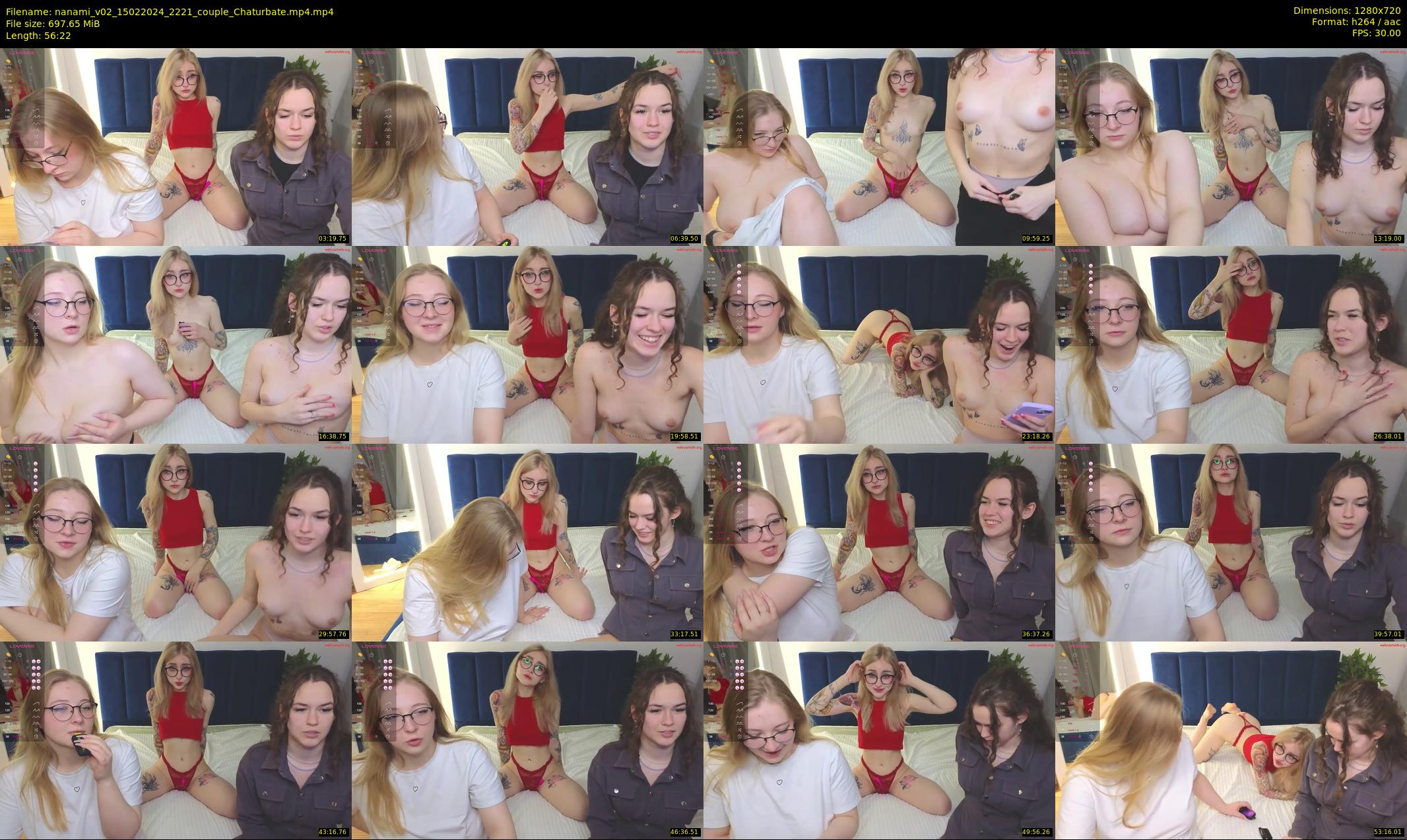 nanami_v02 — 57 minute Chaturbate couple cam show recording, 720p, Feb 15, 2024