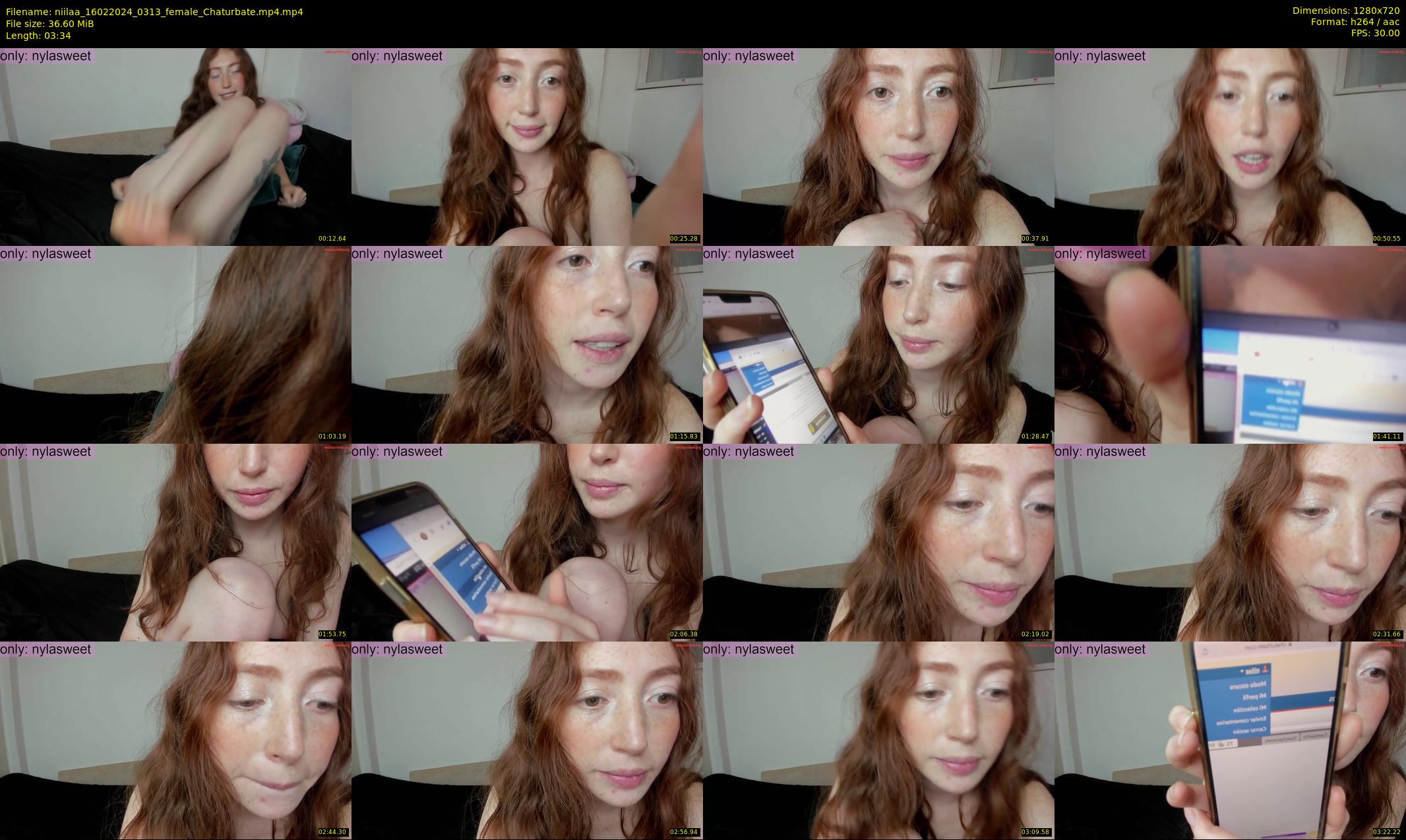 niilaa — 4 minute Chaturbate female cam show recording, 720p, Feb 16, 2024