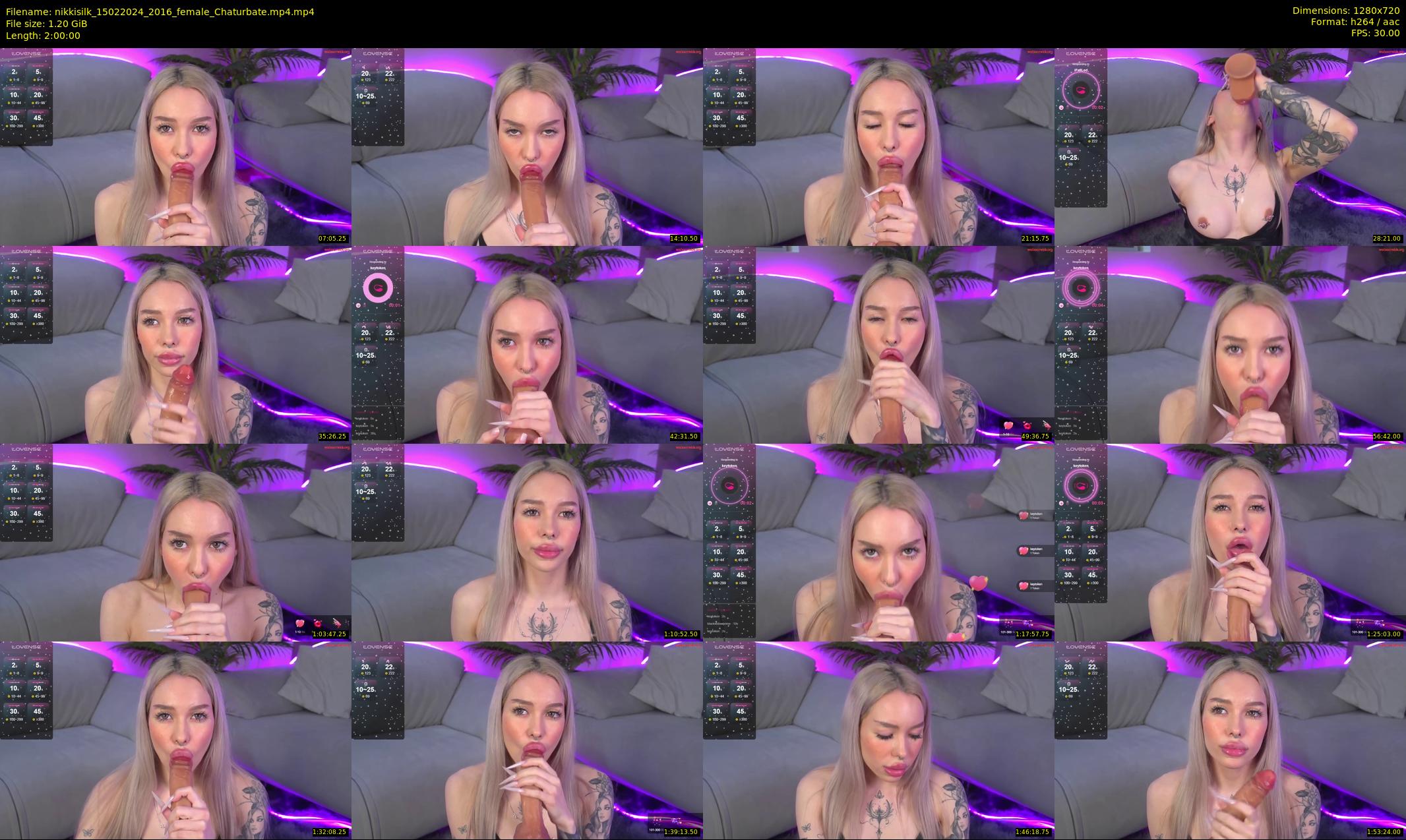 nikkisilk — 120 minute Chaturbate female cam show recording, 720p, Feb 15, 2024