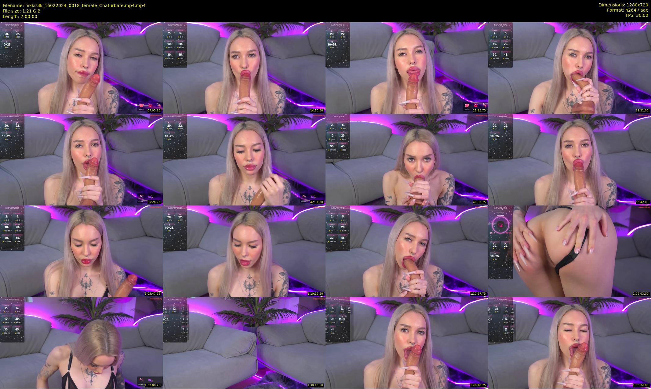 nikkisilk — 120 minute Chaturbate female cam show recording, 720p, Feb 16, 2024