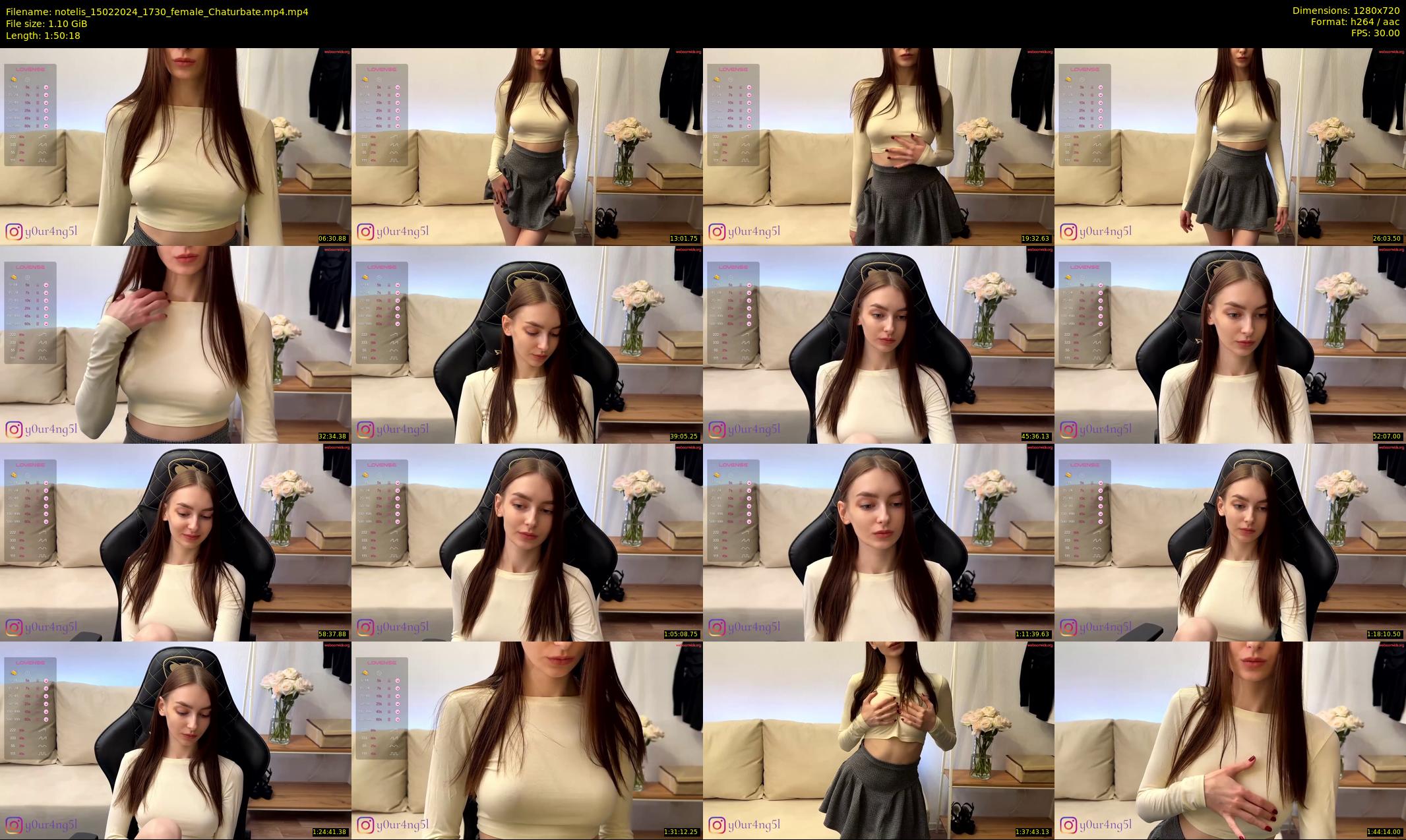 notelis — 111 minute Chaturbate female cam show recording, 720p, Feb 15, 2024
