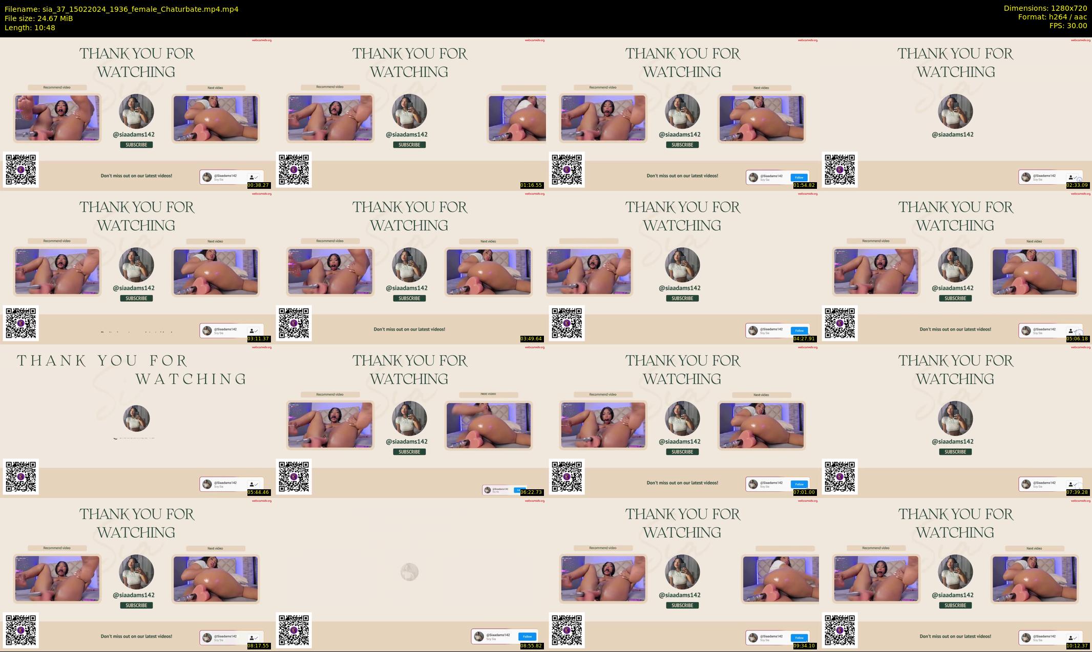 sia_37 — 11 minute Chaturbate female cam show recording, 720p, Feb 15, 2024