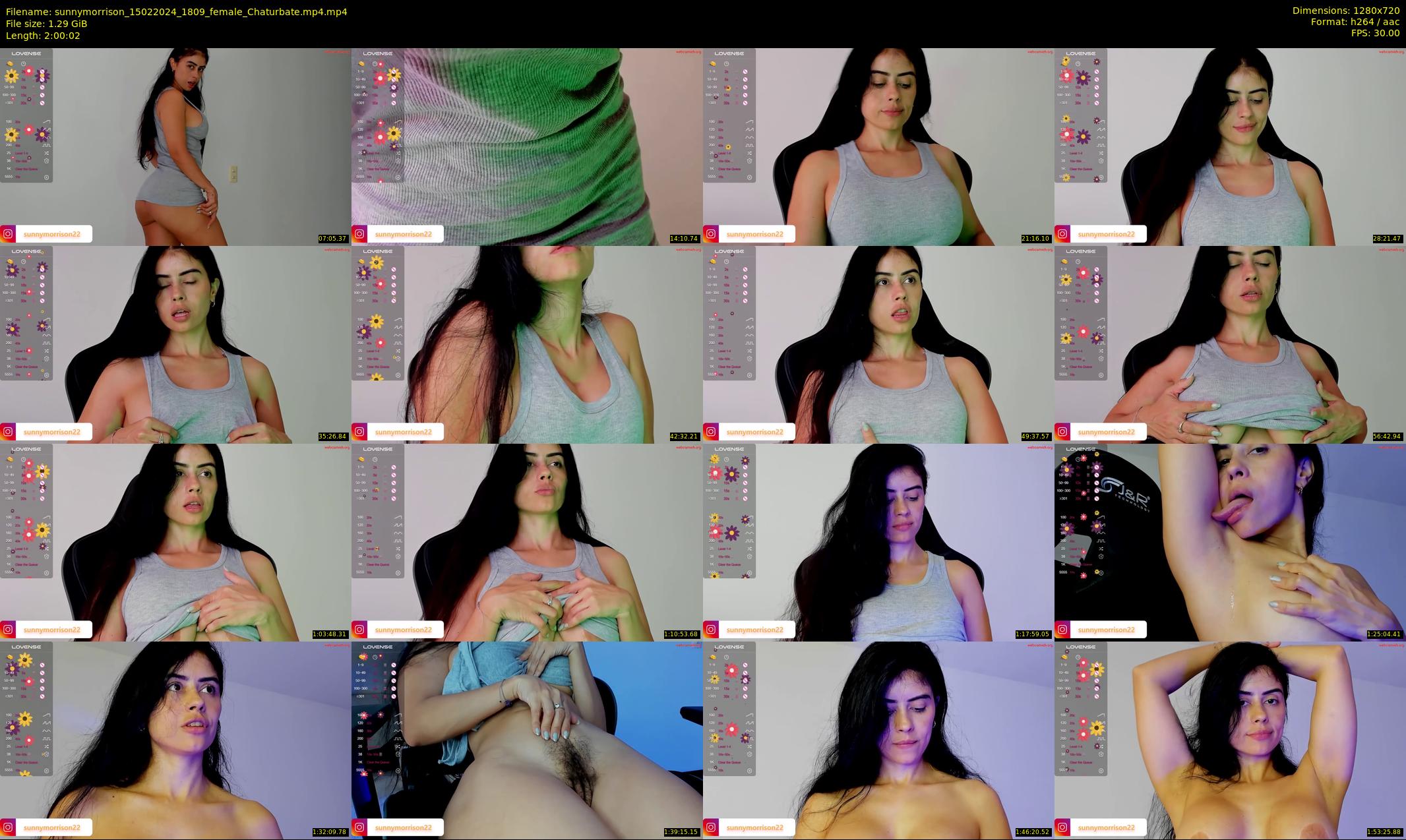 sunnymorrison — 121 minute Chaturbate female cam show recording, 720p, Feb 15, 2024