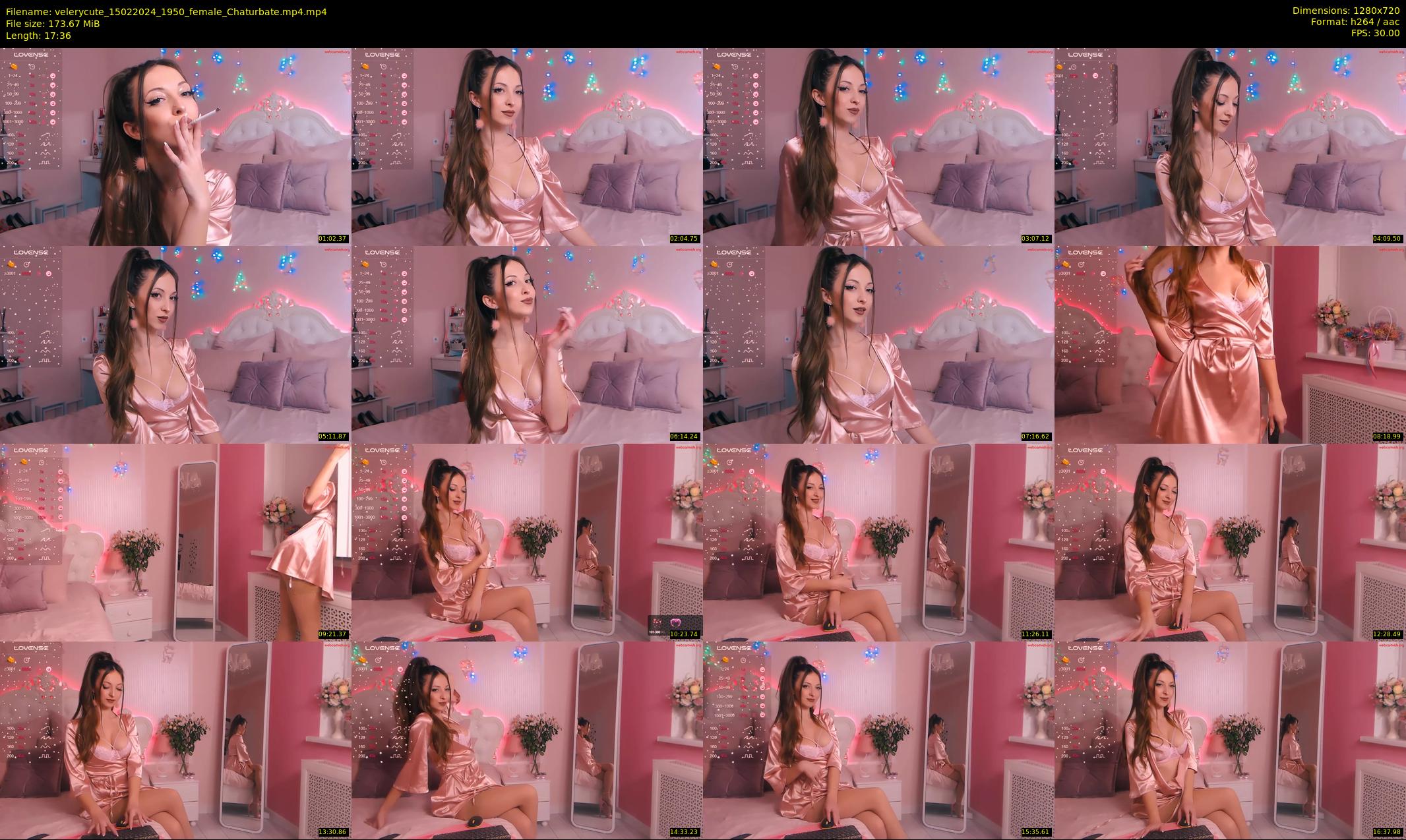 velerycute — 18 minute Chaturbate female cam show recording, 720p, Feb 15, 2024