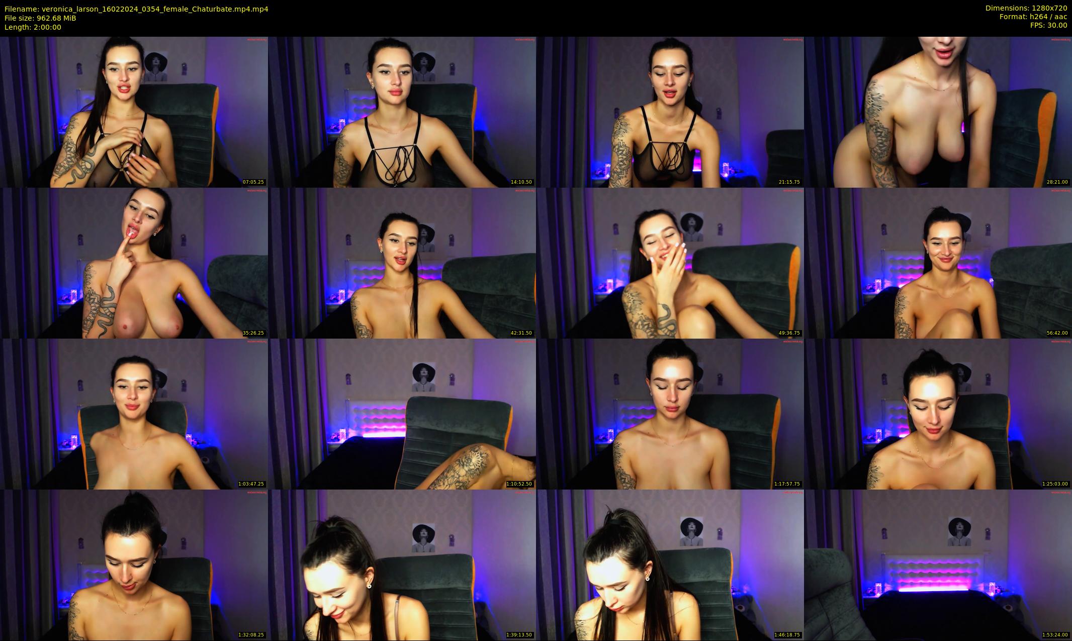veronica_larson — 120 minute Chaturbate female cam show recording, 720p, Feb 16, 2024