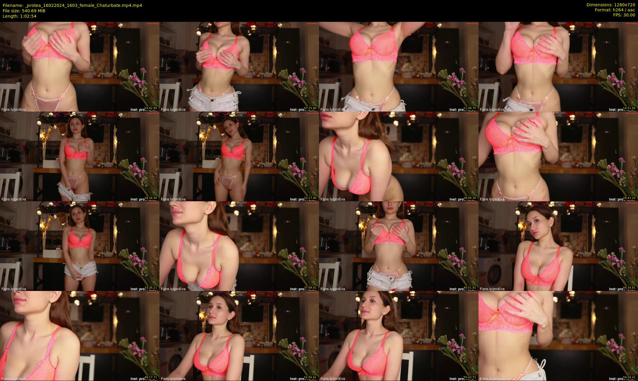 _protea — 63 minute Chaturbate female cam show recording, 720p, Feb 16, 2024