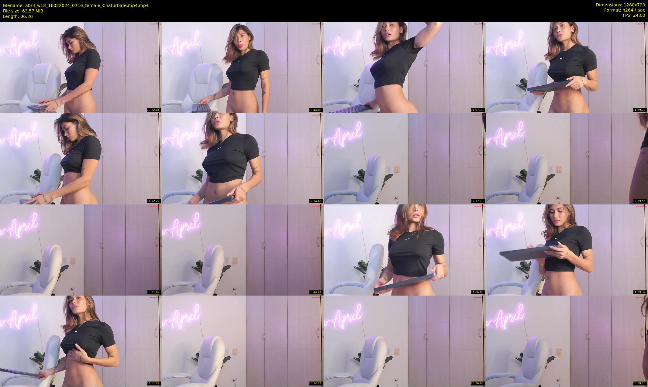 abril_w18 — 7 minute Chaturbate female cam show recording, 720p, Feb 16, 2024
