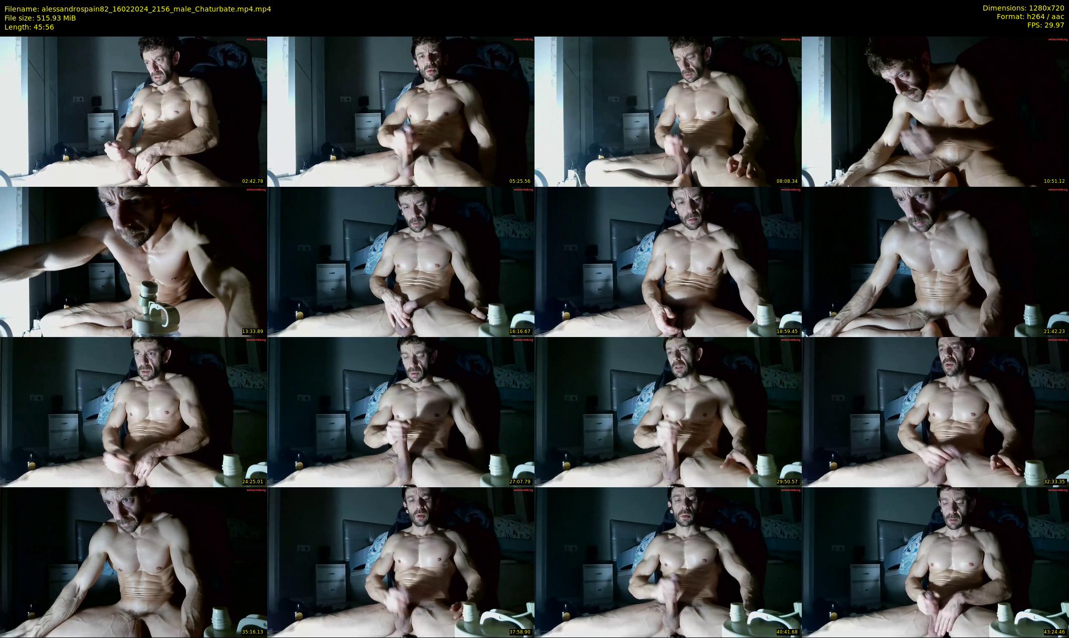 alessandrospain82 — 46 minute Chaturbate male cam show recording, 720p, Feb 16, 2024