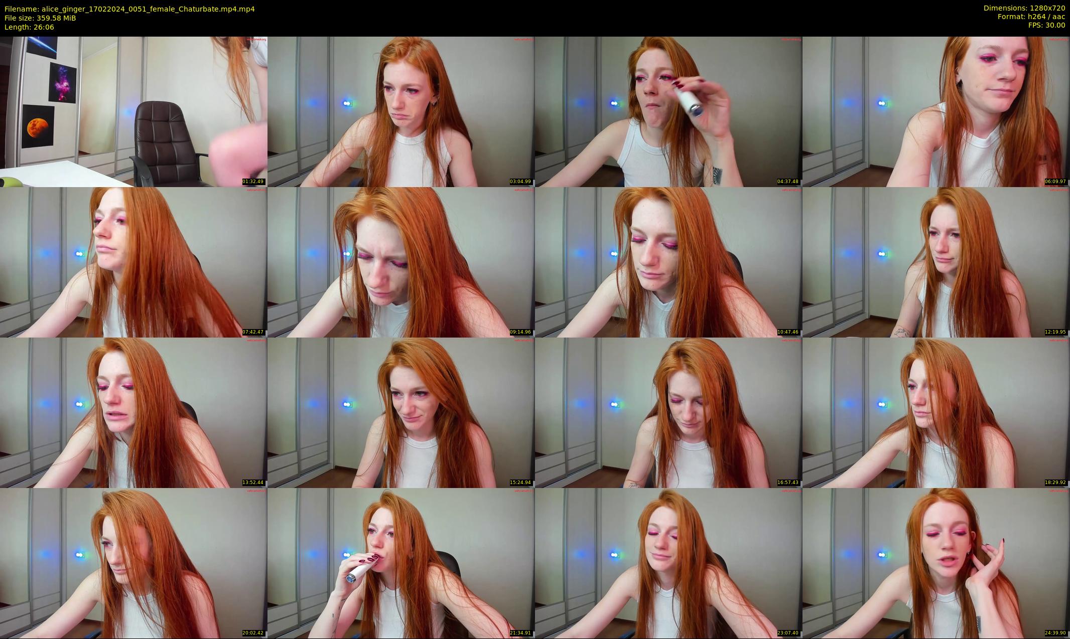 alice_ginger — 27 minute Chaturbate female cam show recording, 720p, Feb 17, 2024
