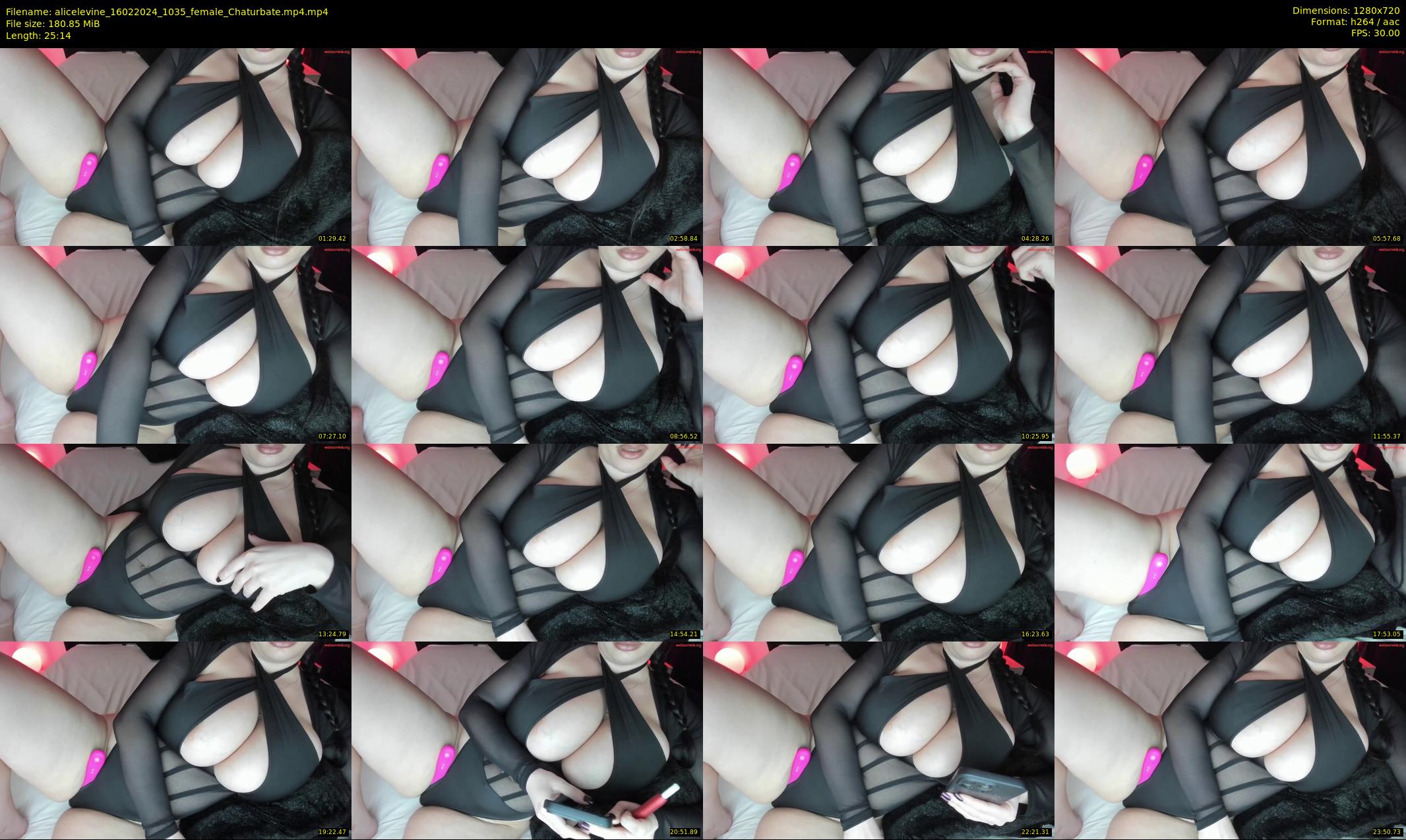 alicelevine — 26 minute Chaturbate female cam show recording, 720p, Feb 16, 2024