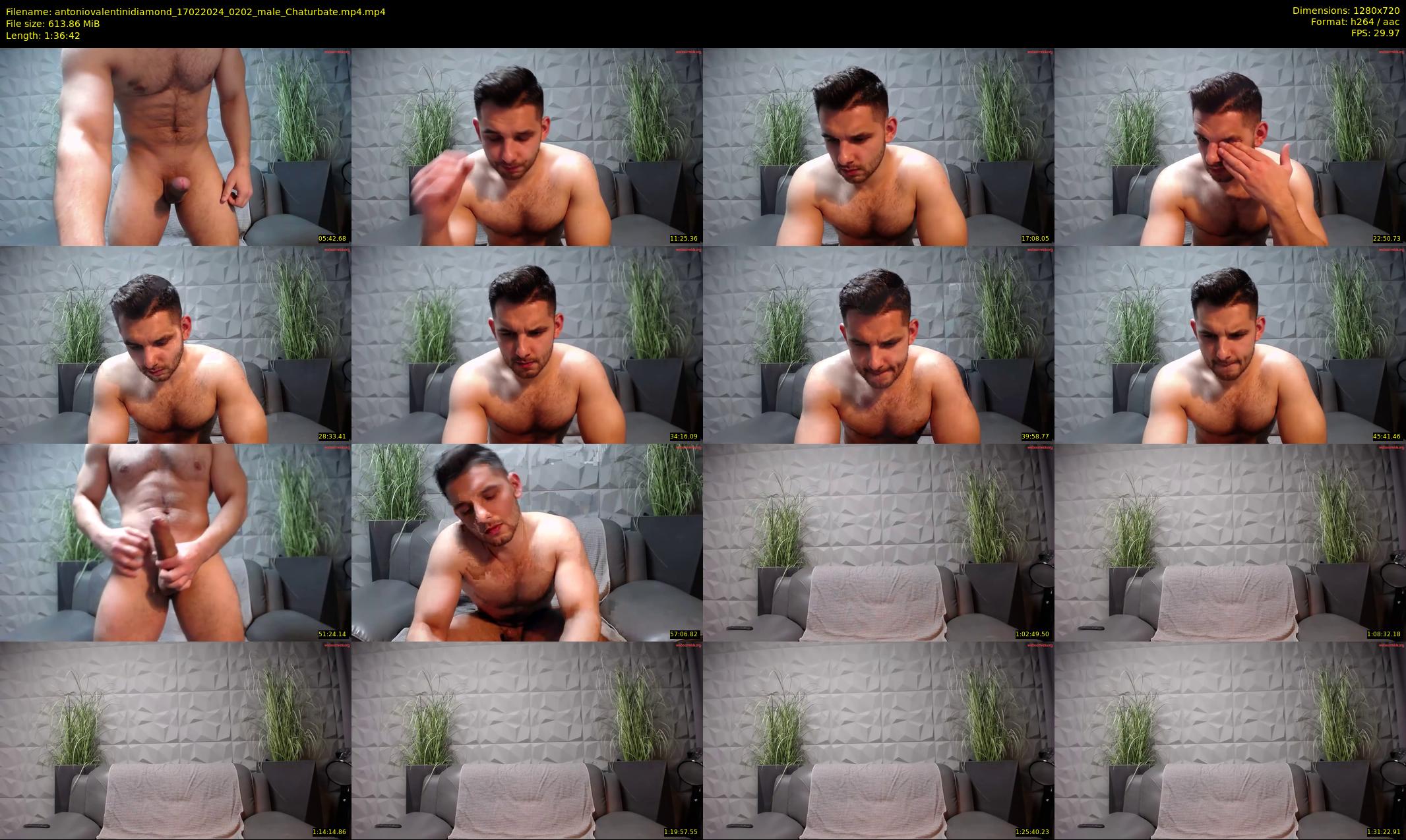 antoniovalentinidiamond — 97 minute Chaturbate male cam show recording, 720p, Feb 17, 2024