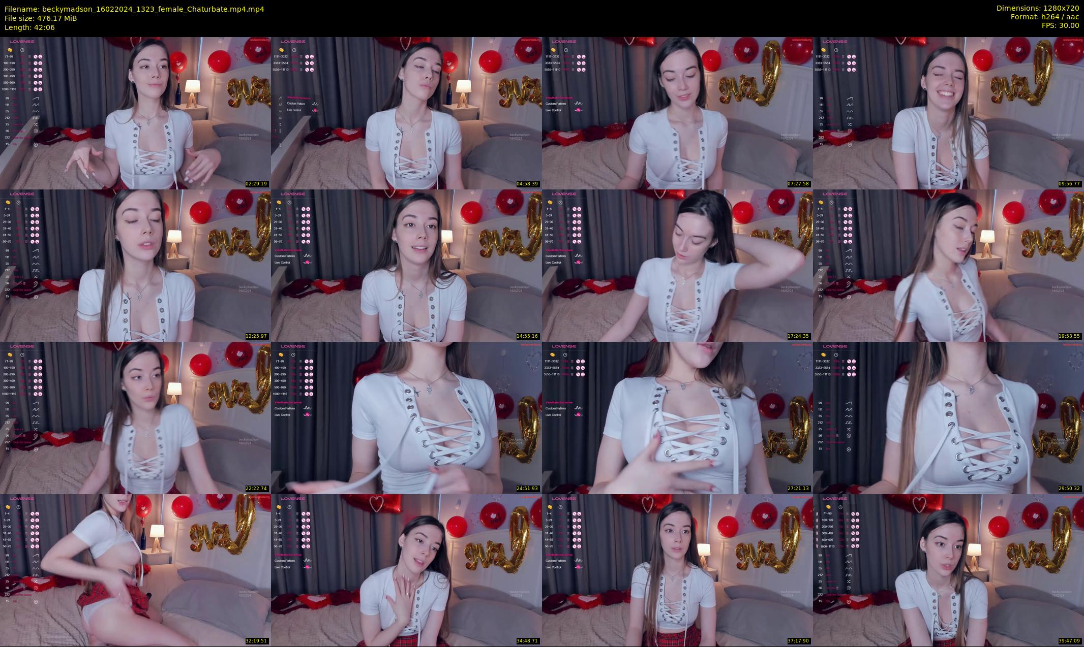 beckymadson — 43 minute Chaturbate female cam show recording, 720p, Feb 16, 2024