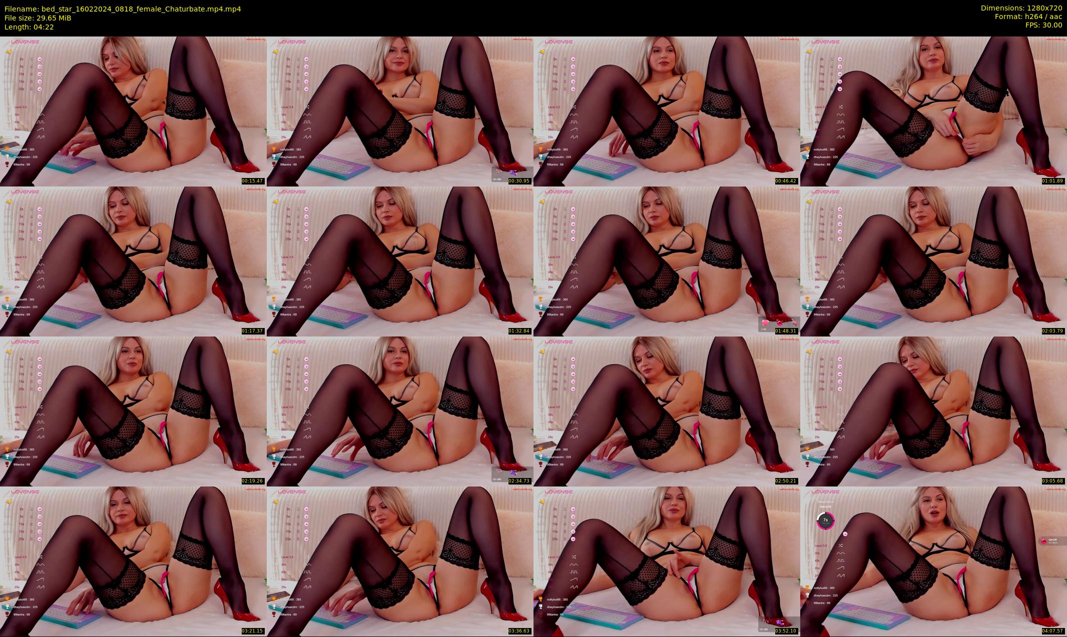 bed_star — 5 minute Chaturbate female cam show recording, 720p, Feb 16, 2024