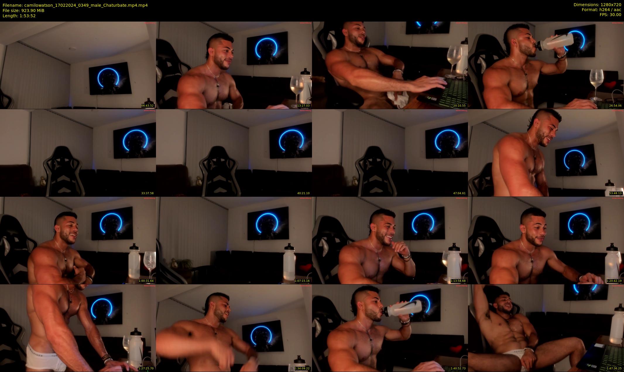 camilowatson — 114 minute Chaturbate male cam show recording, 720p, Feb 17, 2024