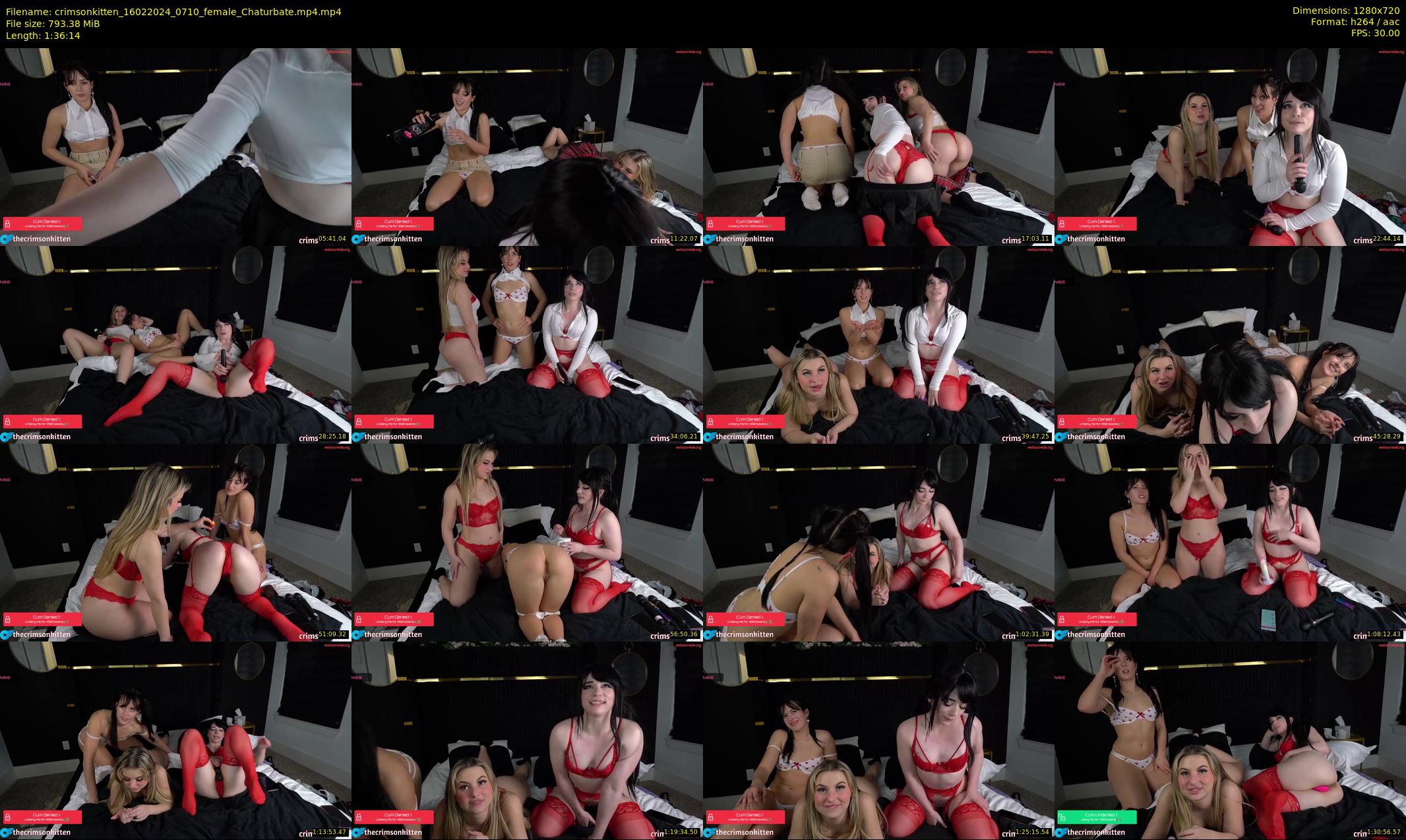 crimsonkitten — 97 minute Chaturbate female cam show recording, 720p, Feb 16, 2024