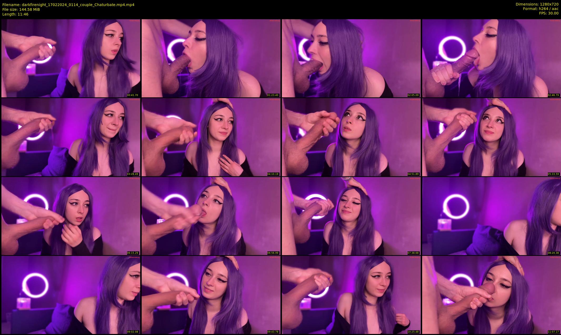 darkfirenight — 12 minute Chaturbate couple cam show recording, 720p, Feb 17, 2024