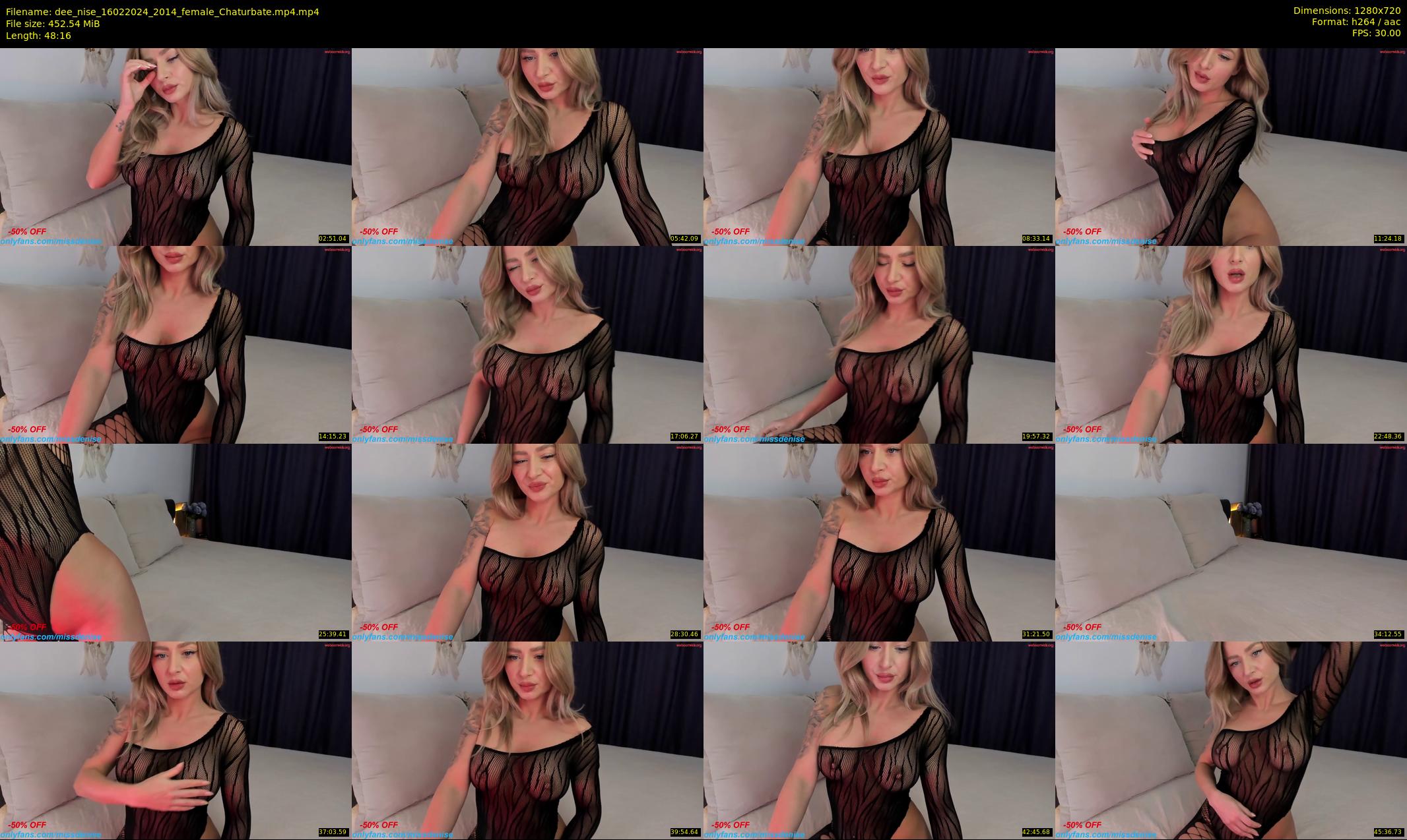 dee_nise — 49 minute Chaturbate female cam show recording, 720p, Feb 16, 2024
