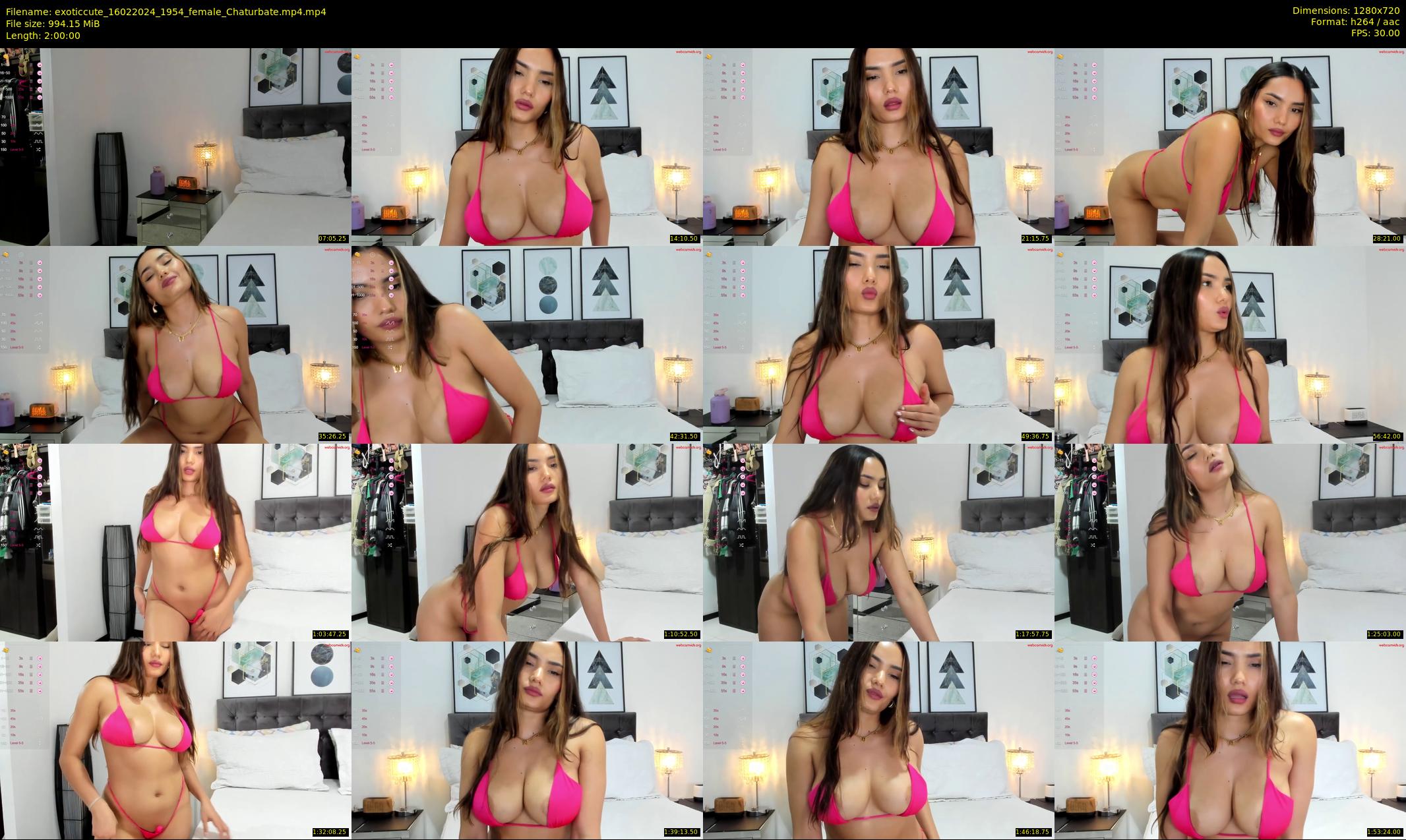 exoticcute — 120 minute Chaturbate female cam show recording, 720p, Feb 16, 2024