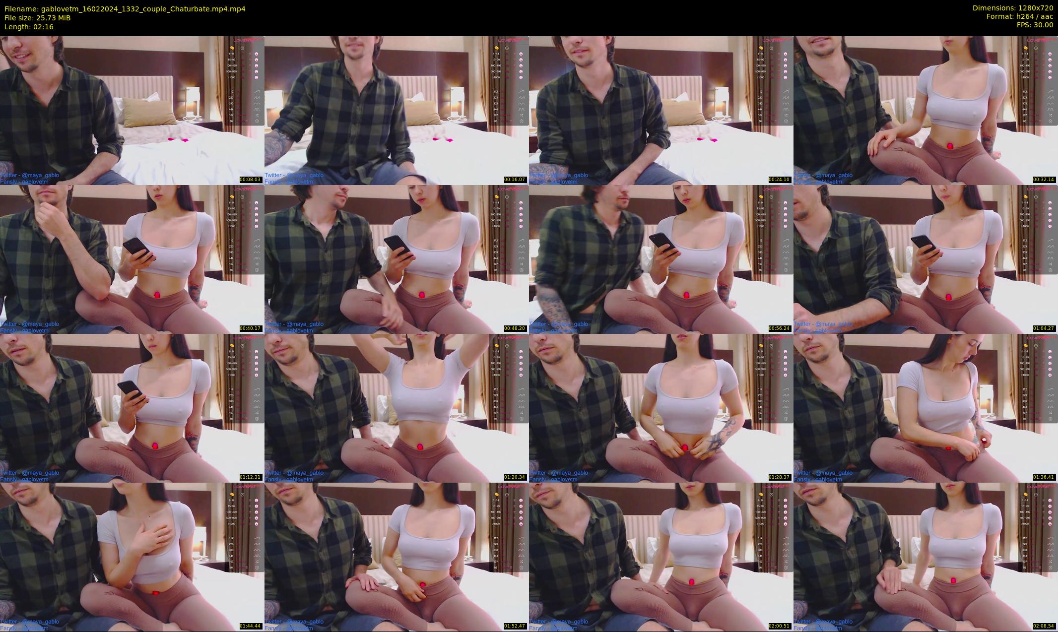 gablovetm — 3 minute Chaturbate couple cam show recording, 720p, Feb 16, 2024