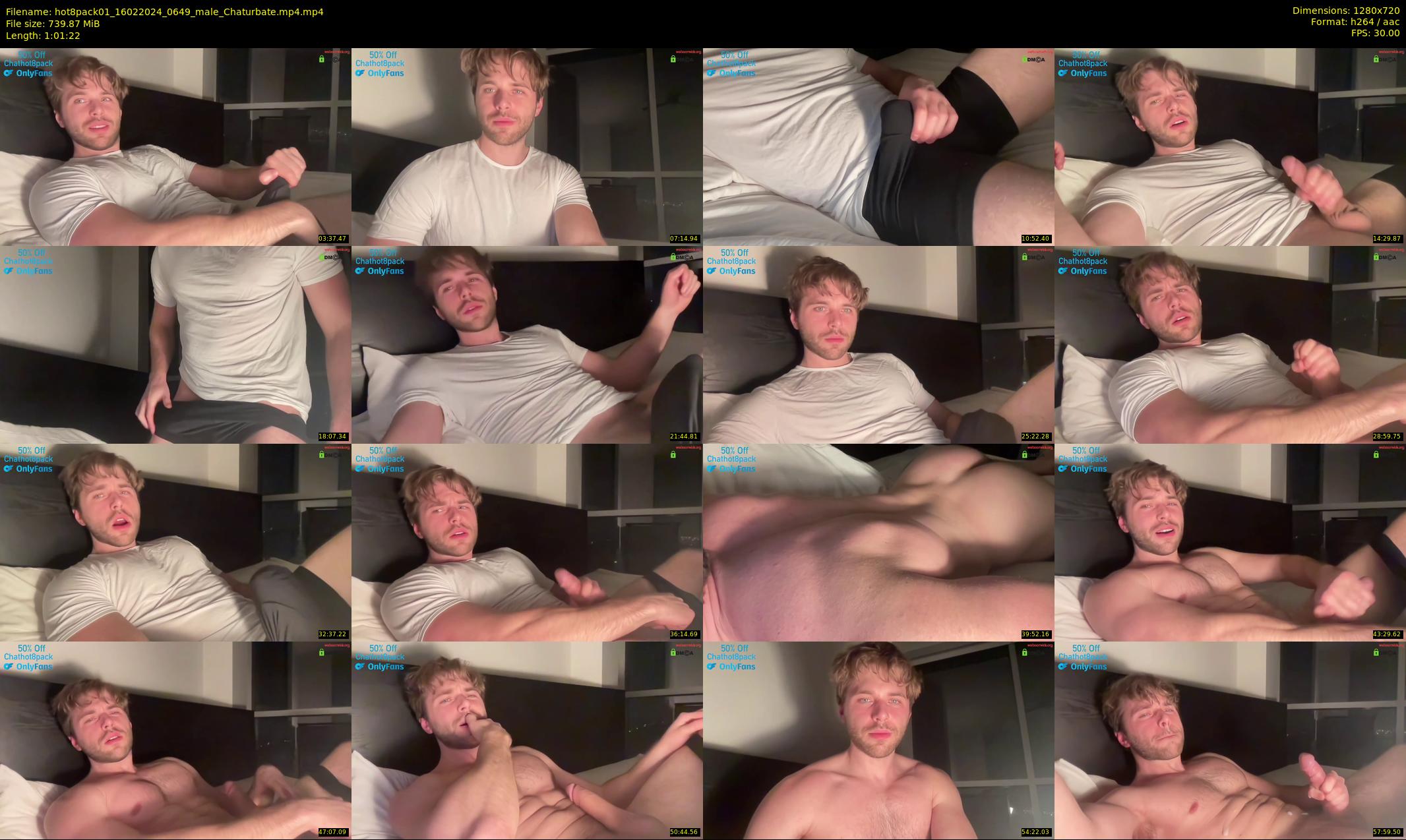 hot8pack01 — 62 minute Chaturbate male cam show recording, 720p, Feb 16, 2024