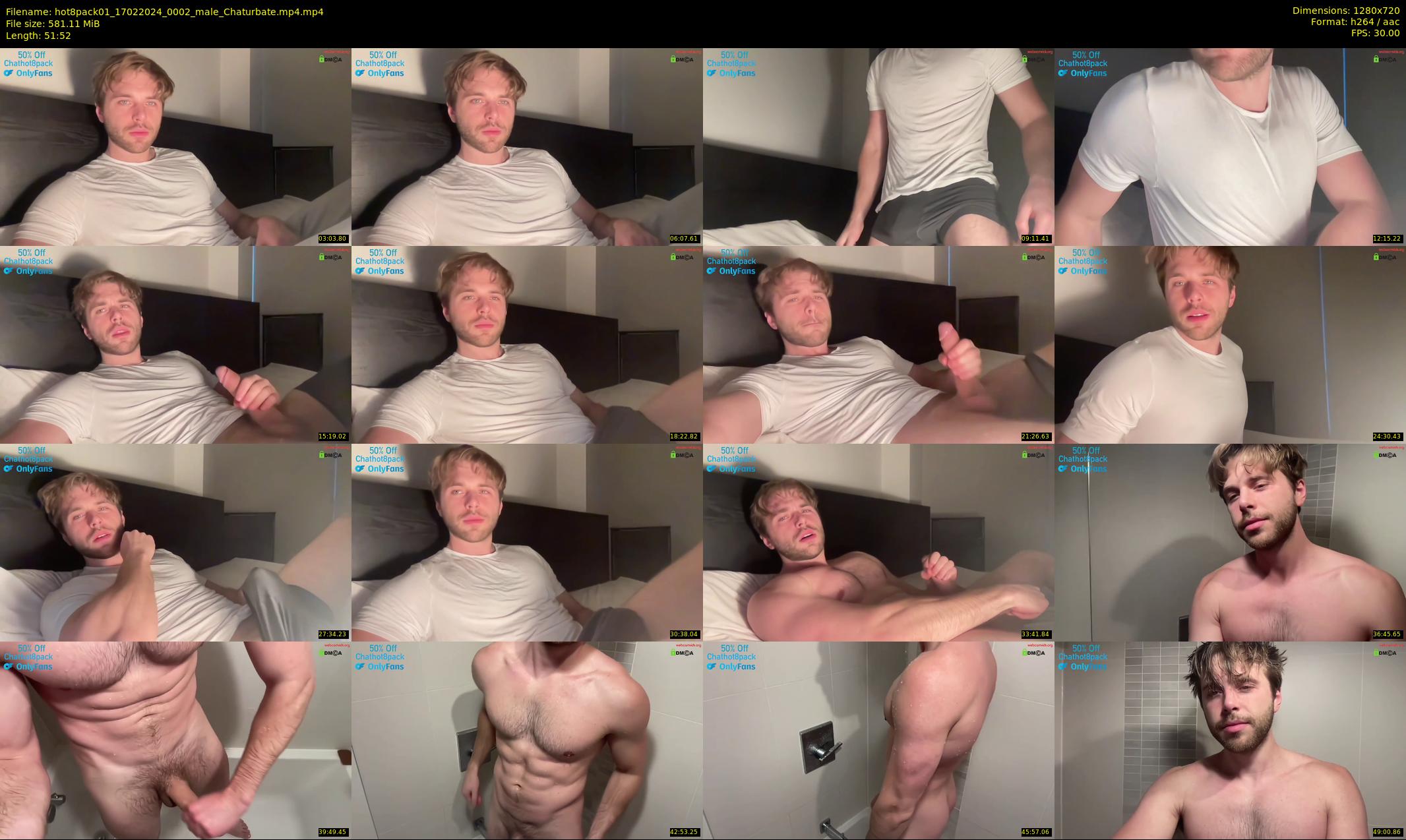 hot8pack01 — 52 minute Chaturbate male cam show recording, 720p, Feb 17, 2024