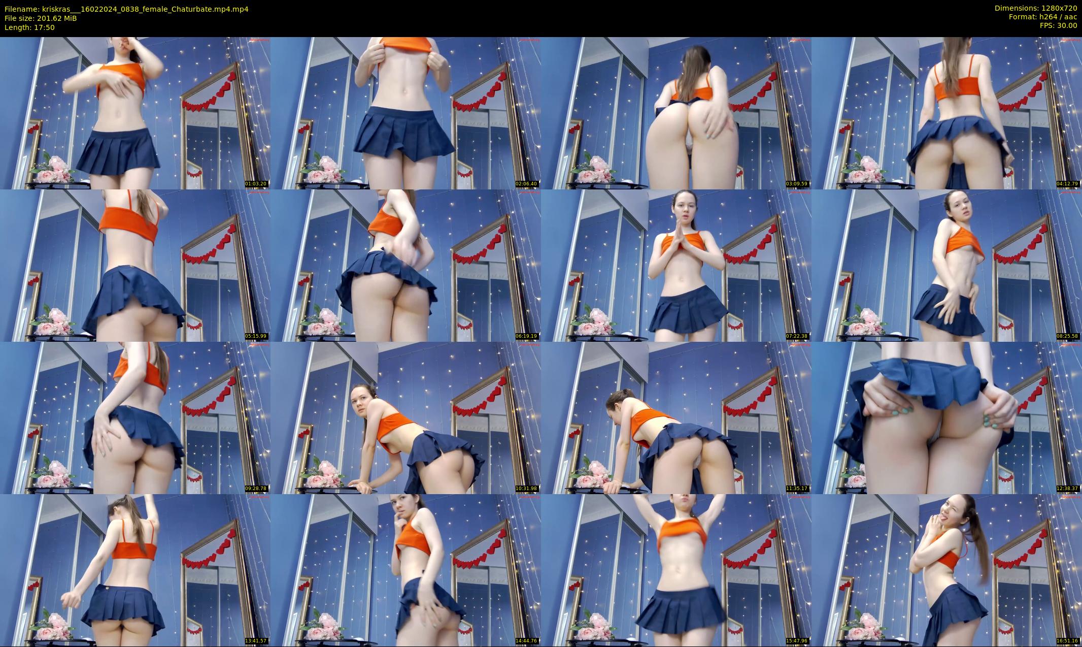 kriskras__ — 18 minute Chaturbate female cam show recording, 720p, Feb 16, 2024