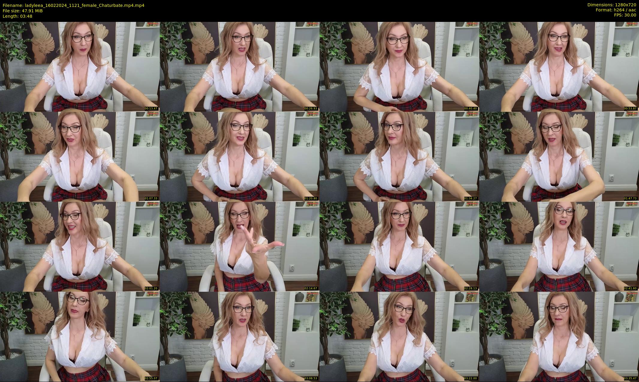 ladyleea — 4 minute Chaturbate female cam show recording, 720p, Feb 16, 2024