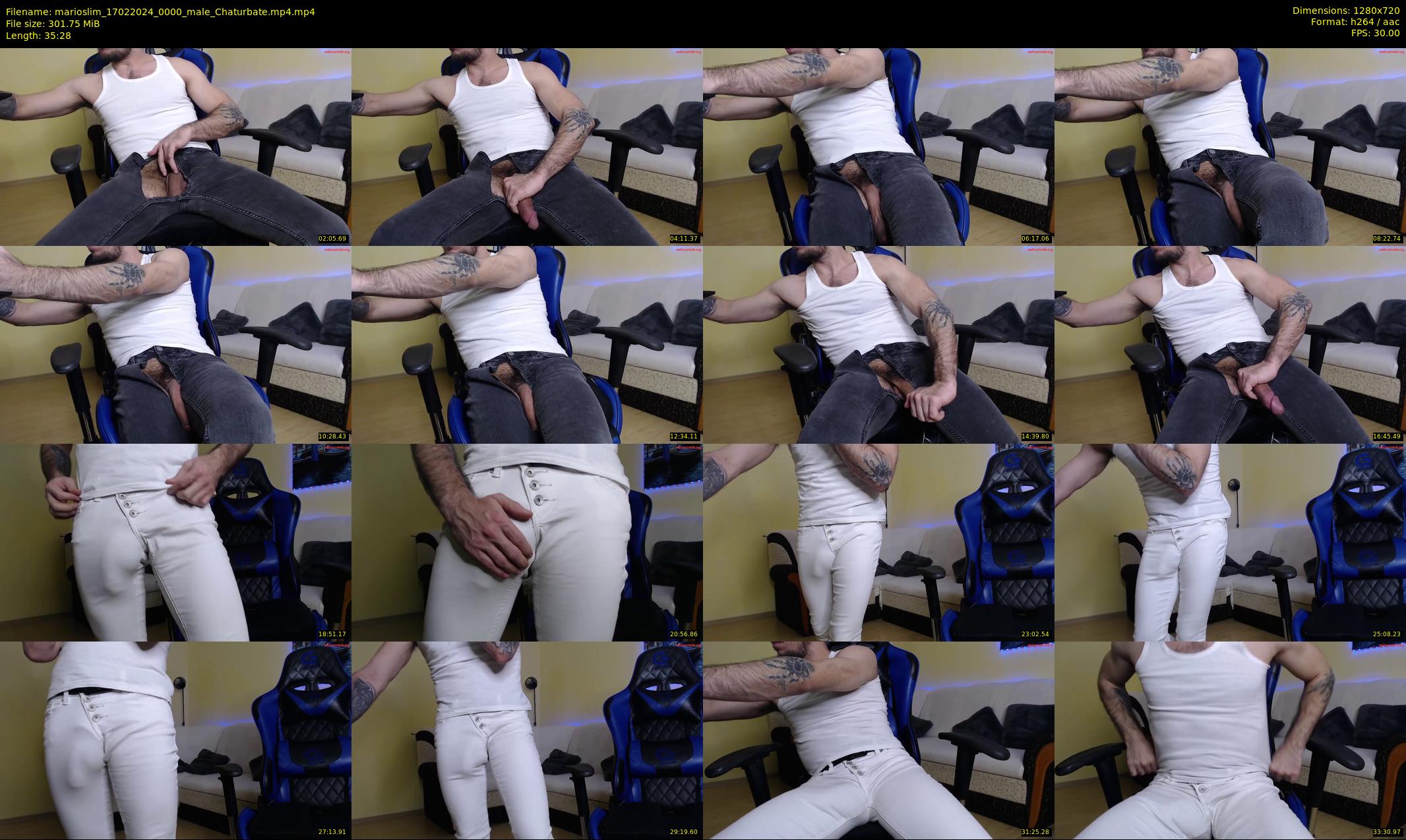 marioslim — 36 minute Chaturbate male cam show recording, 720p, Feb 17, 2024