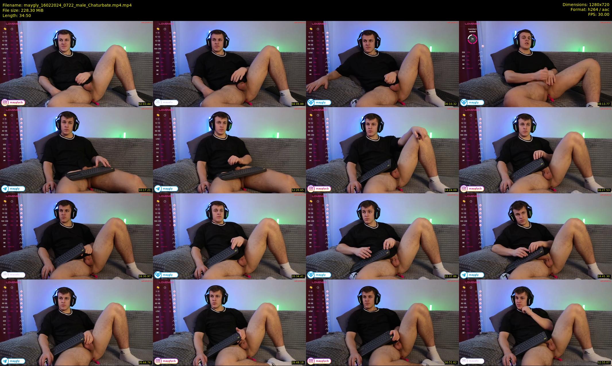 maygly — 35 minute Chaturbate male cam show recording, 720p, Feb 16, 2024