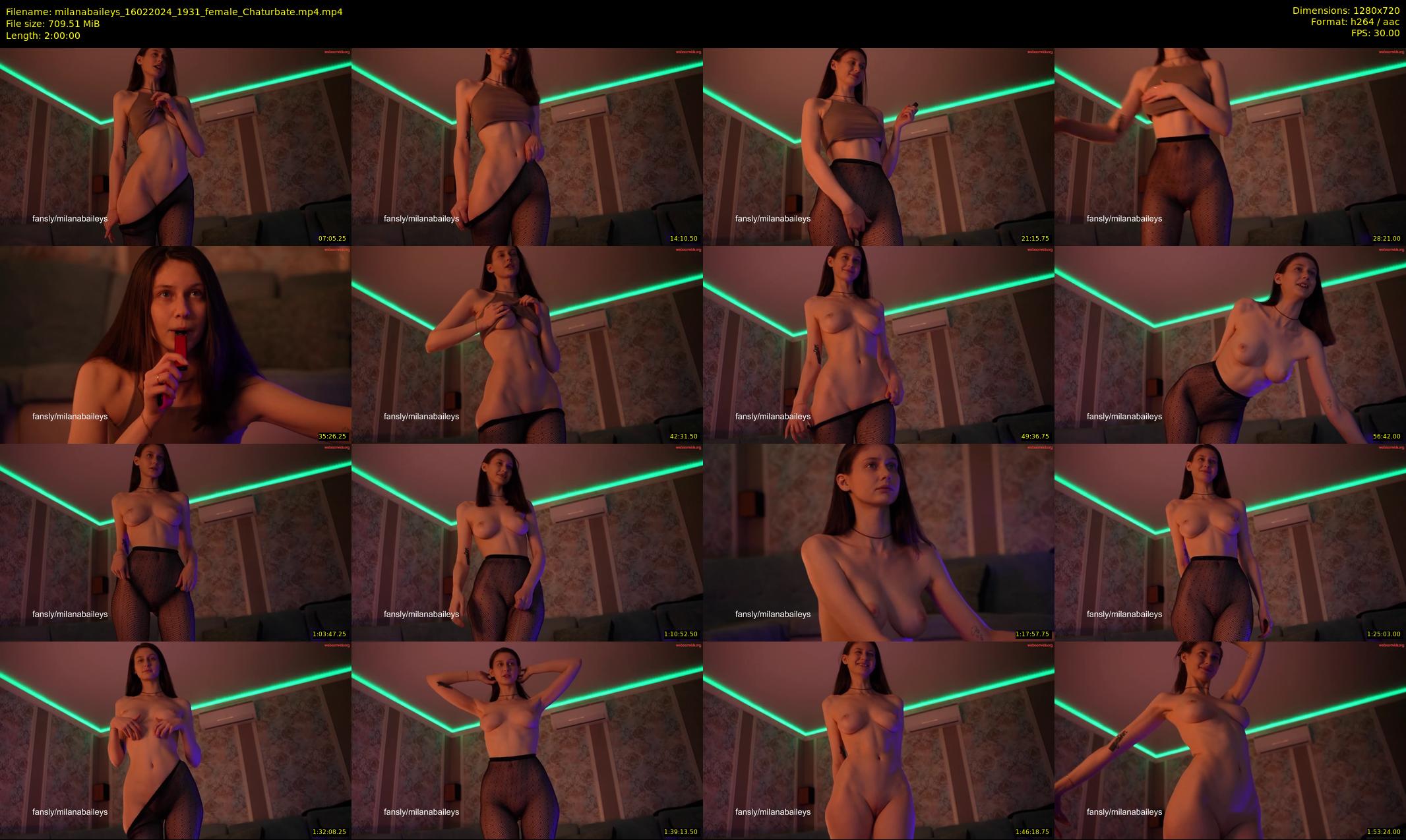 milanabaileys — 120 minute Chaturbate female cam show recording, 720p, Feb 16, 2024