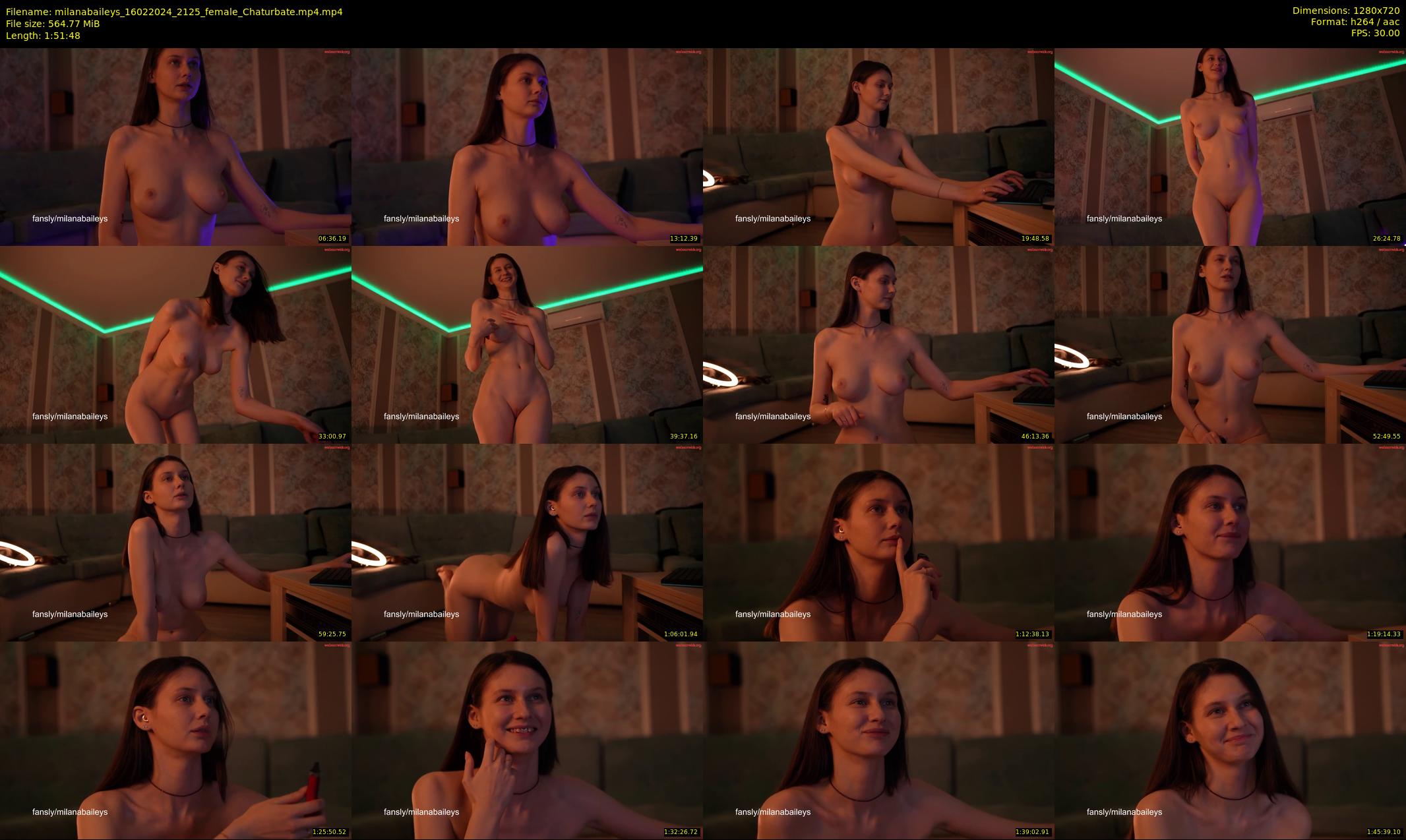 milanabaileys — 112 minute Chaturbate female cam show recording, 720p, Feb 16, 2024