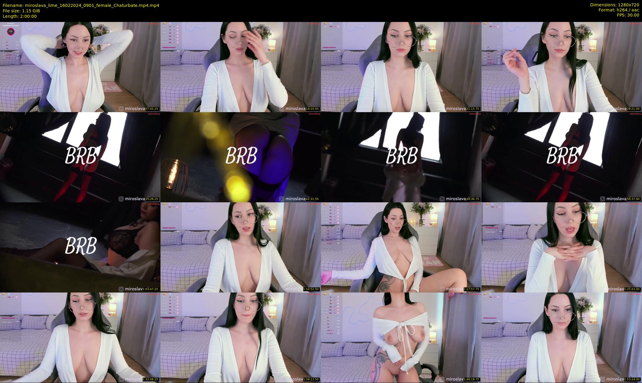 miroslava_lime — 120 minute Chaturbate female cam show recording, 720p, Feb 16, 2024