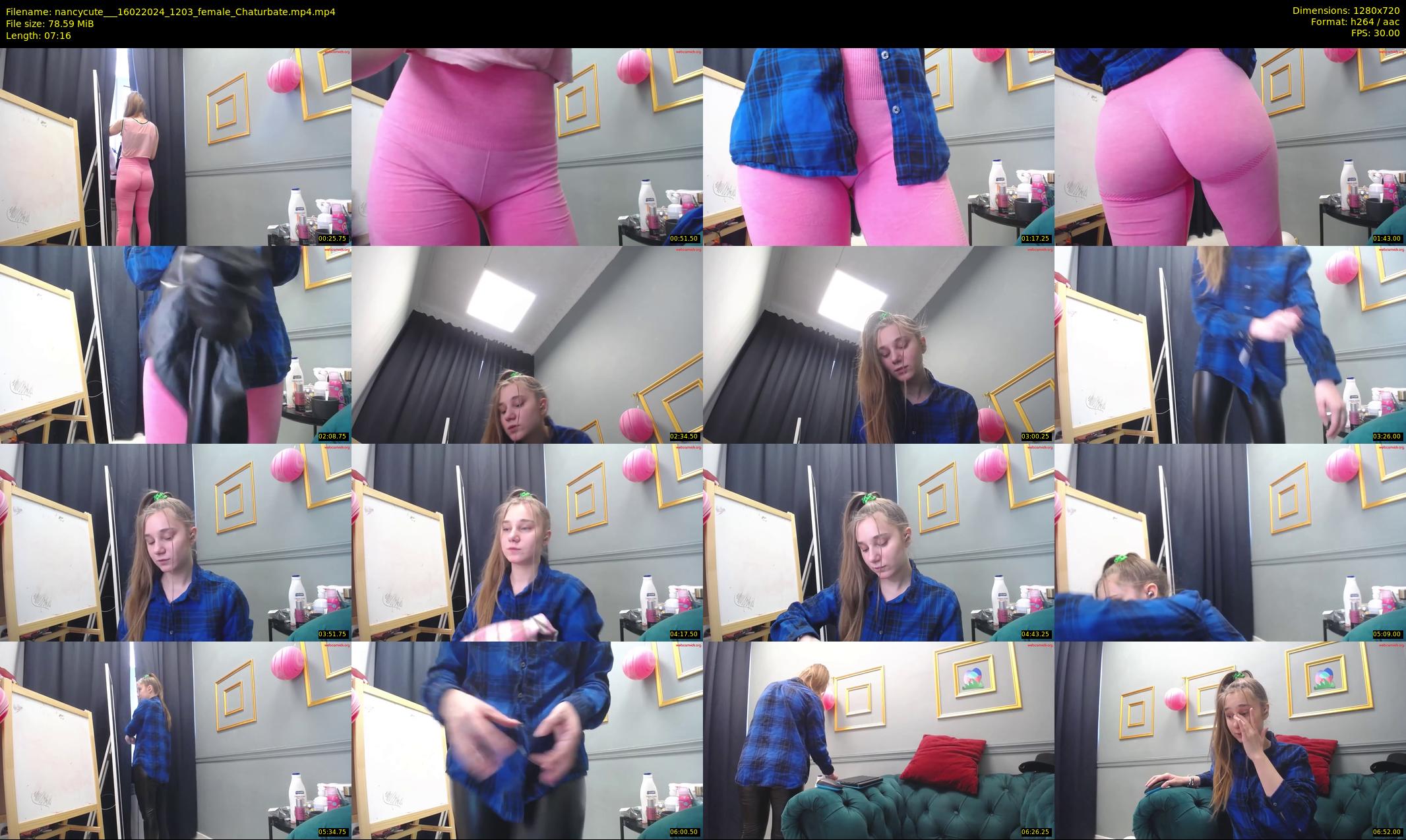 nancycute__ — 8 minute Chaturbate female cam show recording, 720p, Feb 16, 2024
