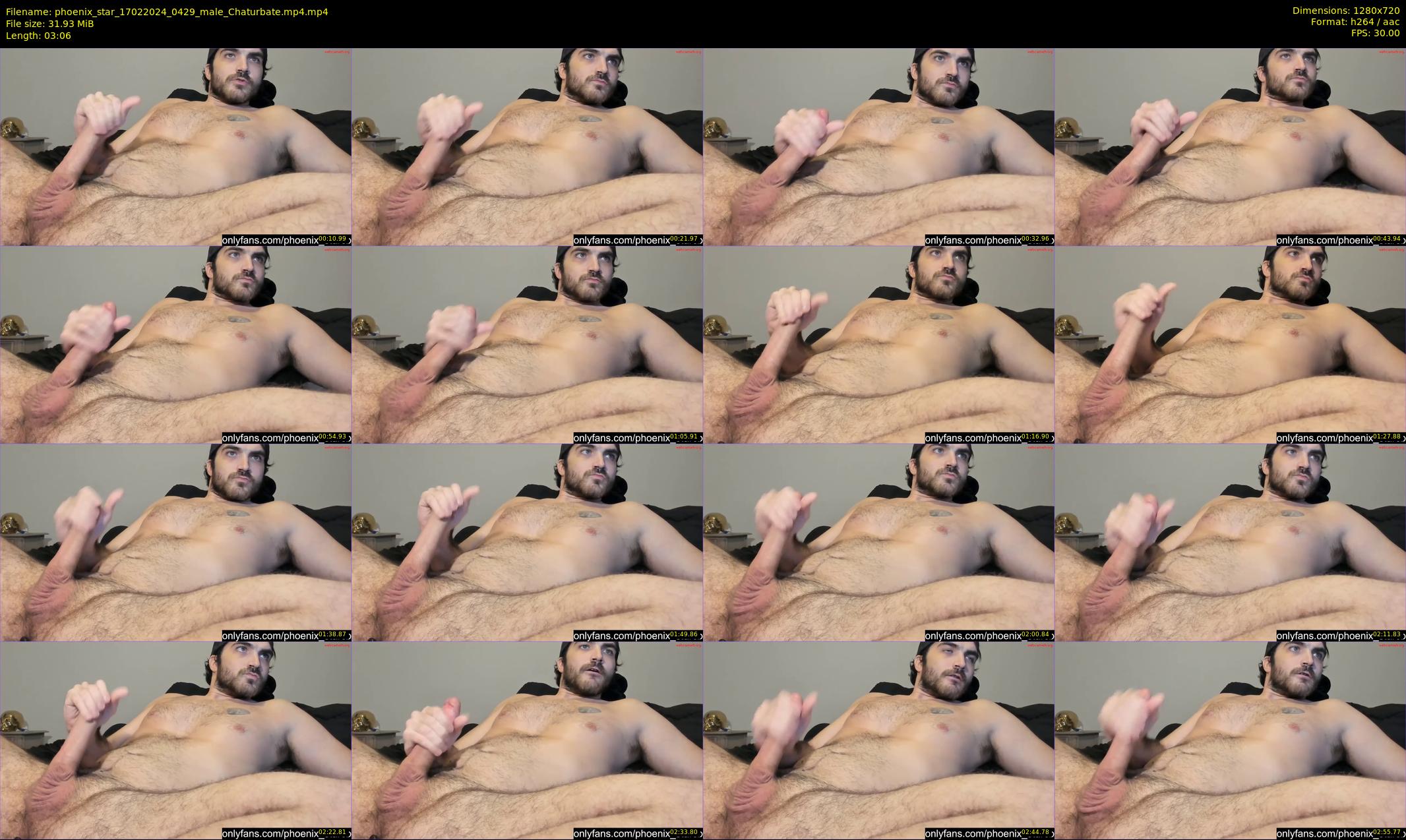 phoenix_star — 4 minute Chaturbate male cam show recording, 720p, Feb 17, 2024