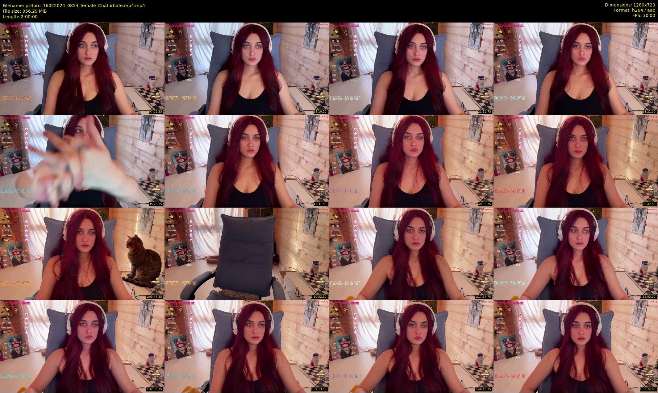 ps4pro — 120 minute Chaturbate female cam show recording, 720p, Feb 16, 2024