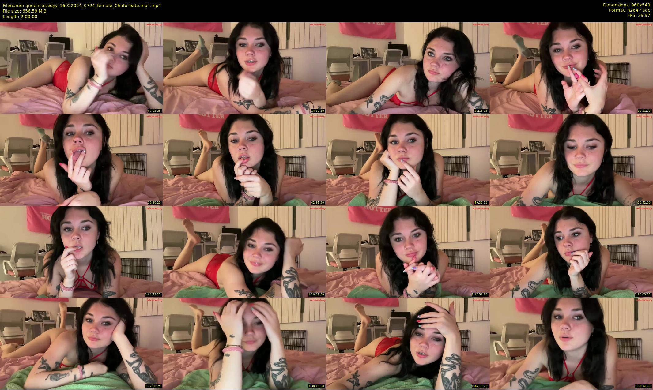 queencassidyy — 120 minute Chaturbate female cam show recording, 480p, Feb 16, 2024