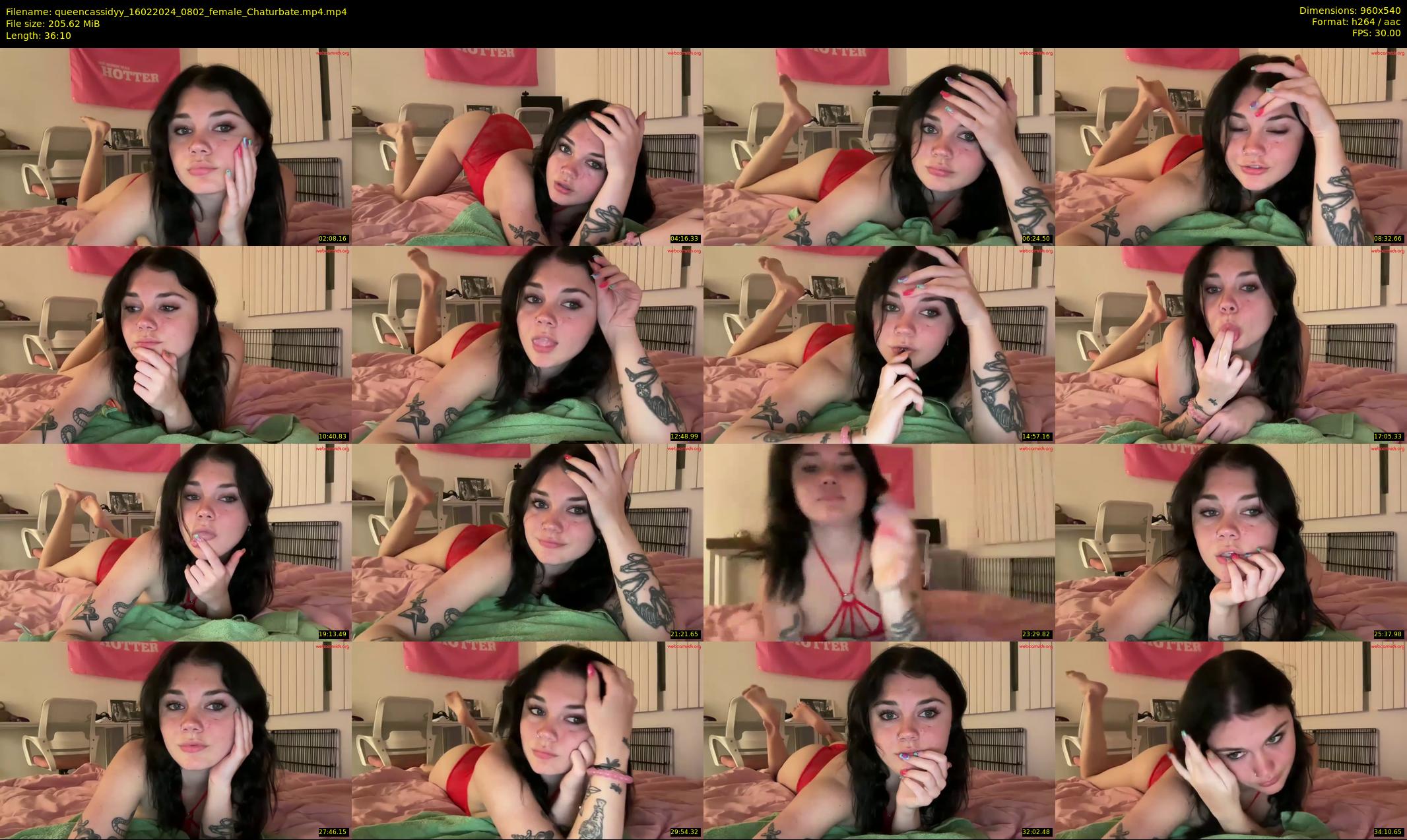queencassidyy — 37 minute Chaturbate female cam show recording, 480p, Feb 16, 2024
