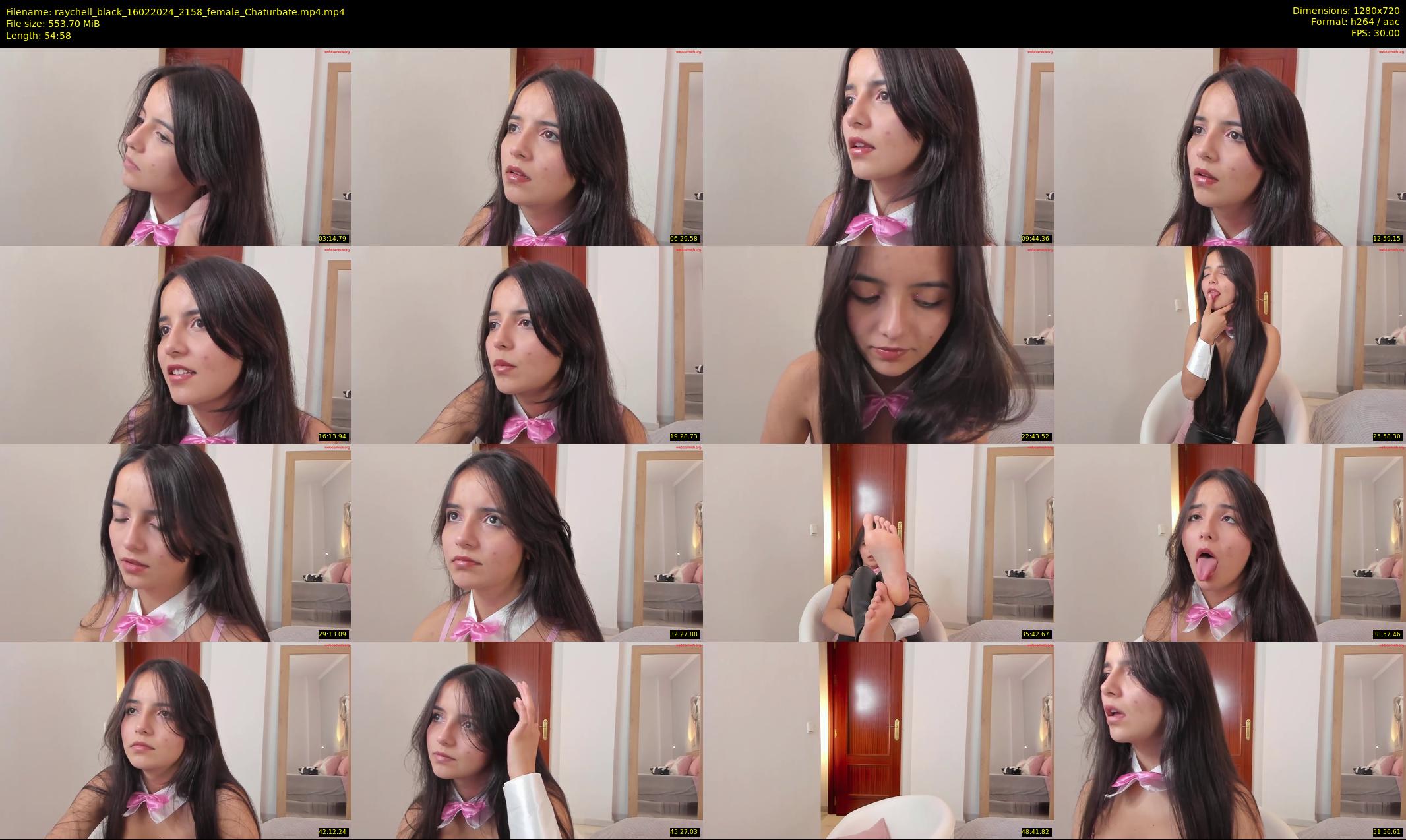 raychell_black — 55 minute Chaturbate female cam show recording, 720p, Feb 16, 2024