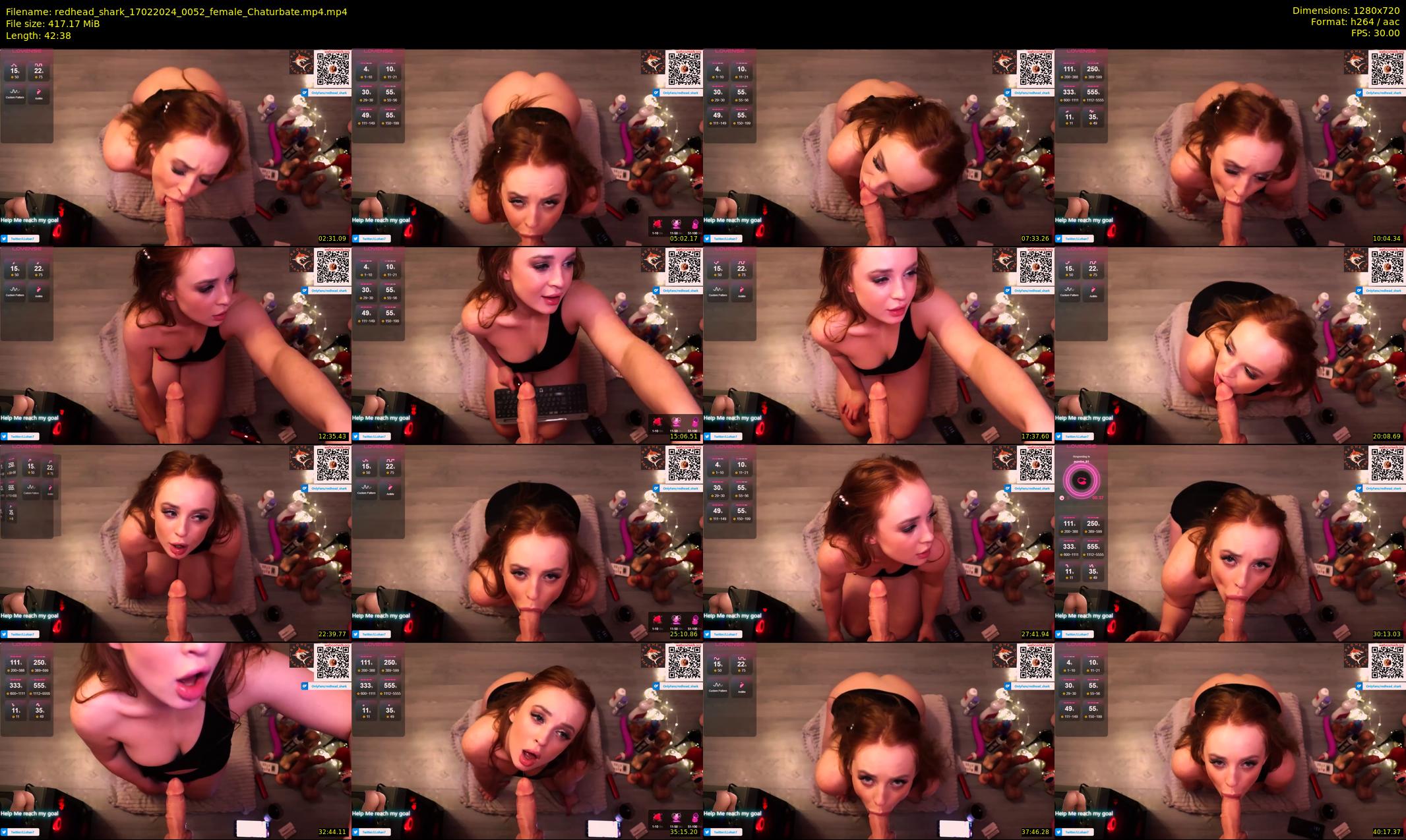 redhead_shark — 43 minute Chaturbate female cam show recording, 720p, Feb 17, 2024