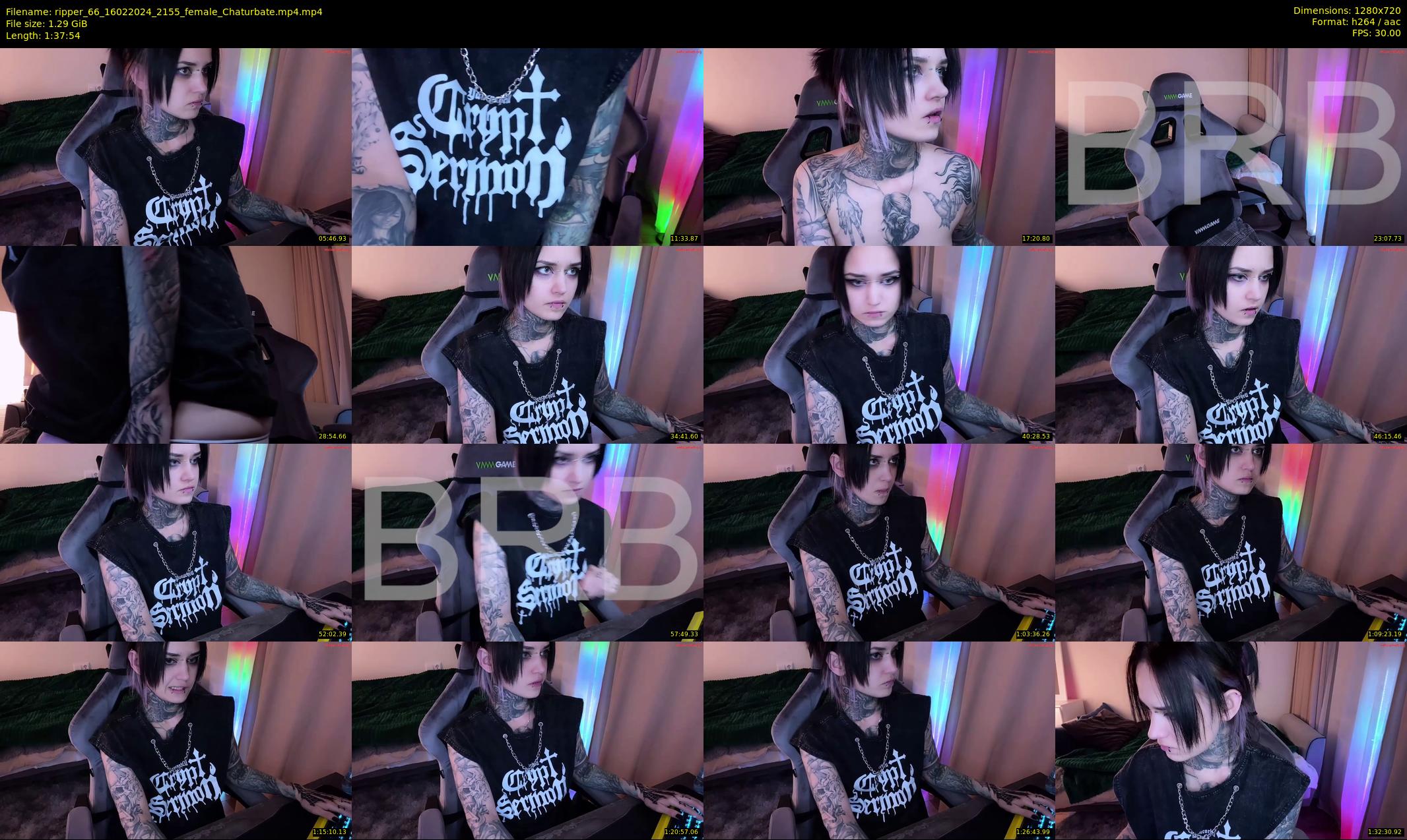 ripper_66 — 98 minute Chaturbate female cam show recording, 720p, Feb 16, 2024