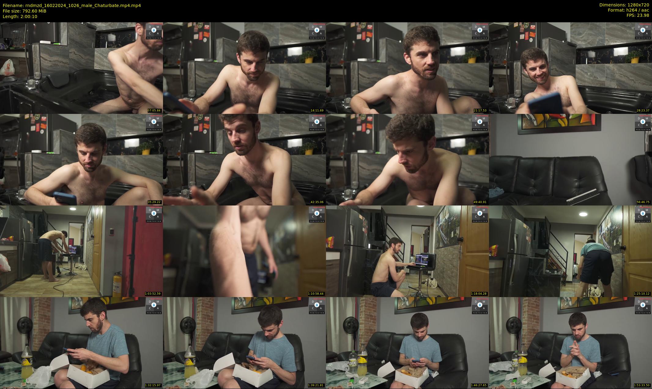 rndmzd — 121 minute Chaturbate male cam show recording, 720p, Feb 16, 2024